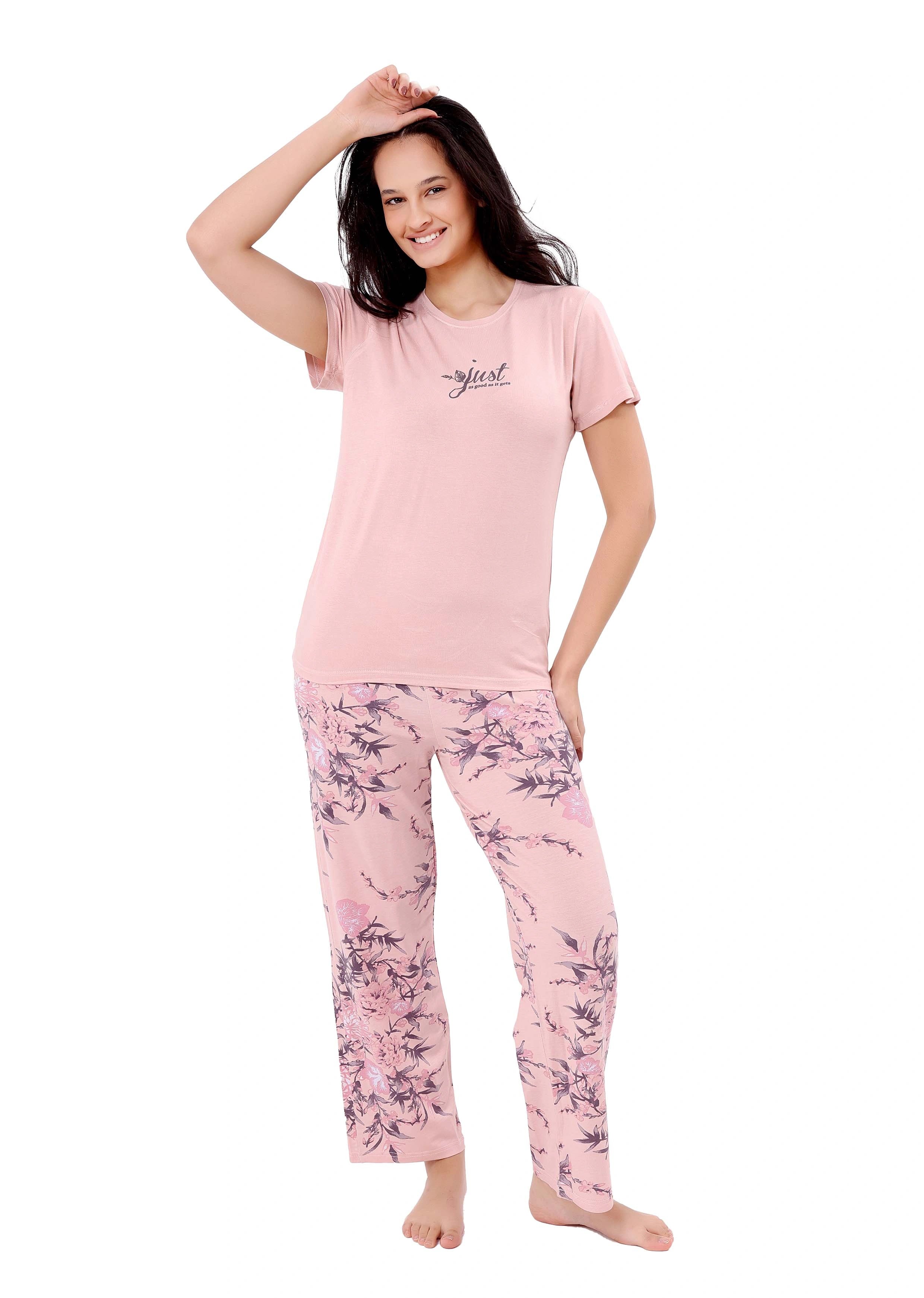 K121 SPRING PASTEL BRANCH PAJAMA SET