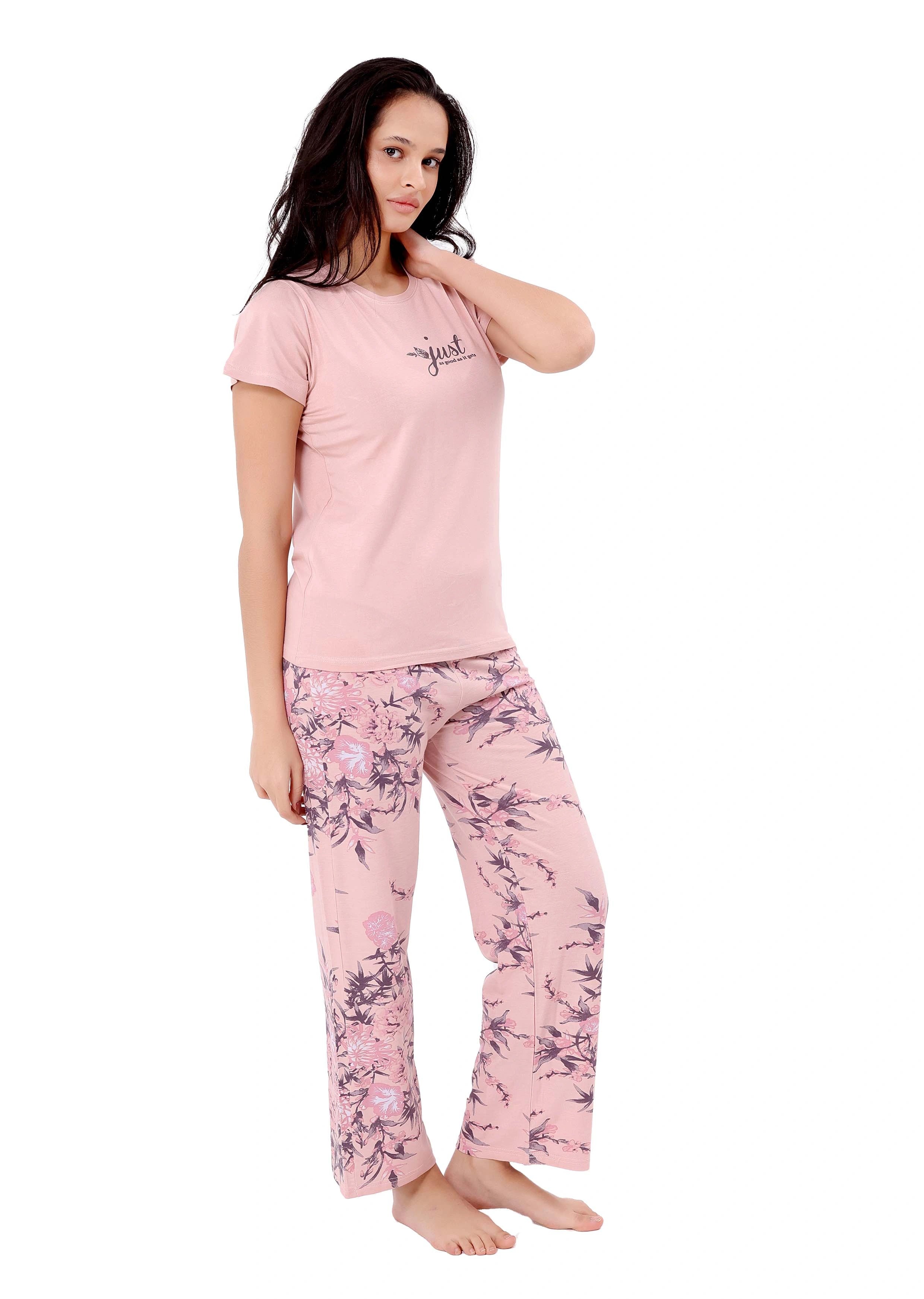 K121 SPRING PASTEL BRANCH PAJAMA SET