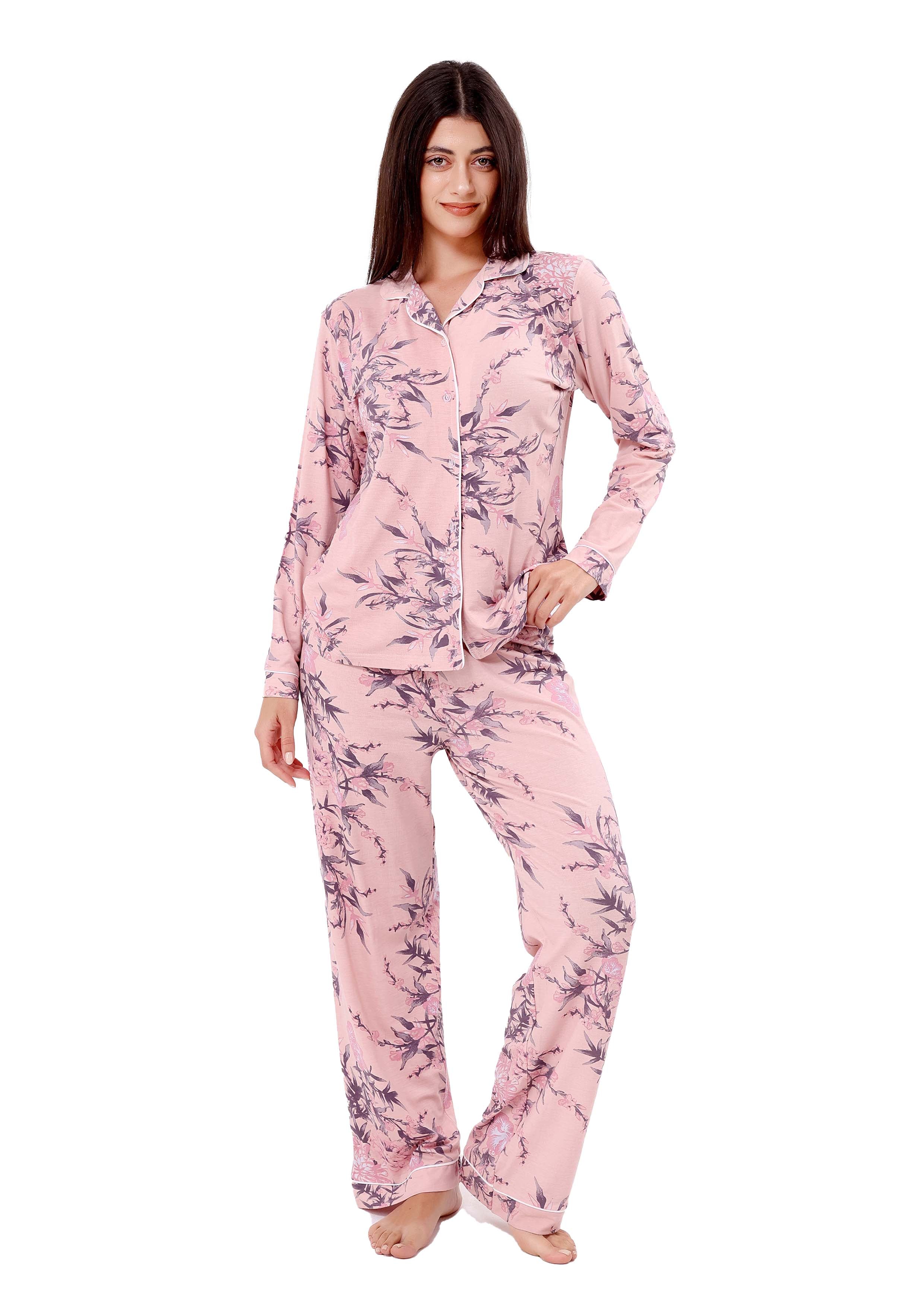 K610 SPRING PASTEL BRANCH PAJAMA SET