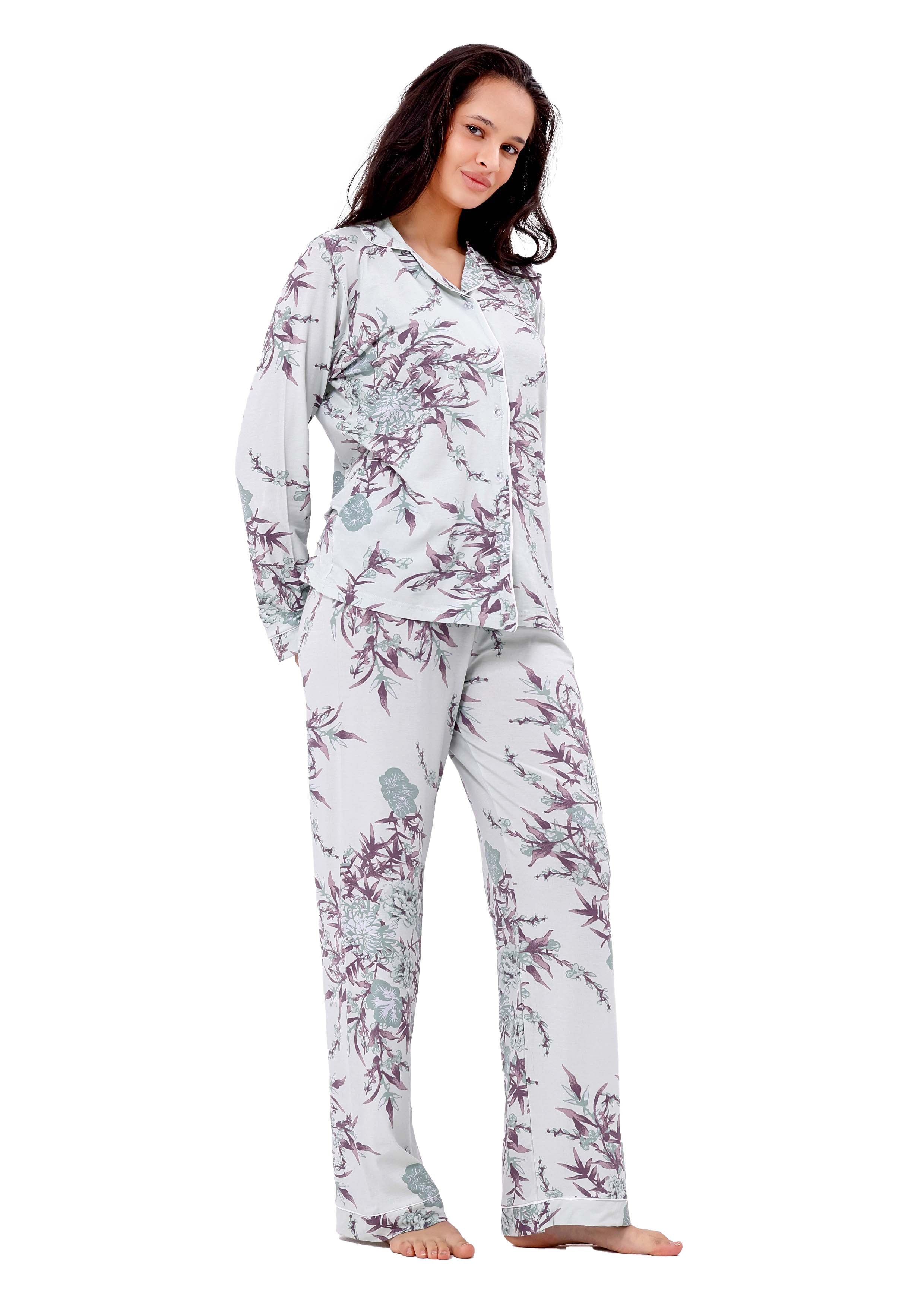 K610 SPRING PASTEL BRANCH PAJAMA SET