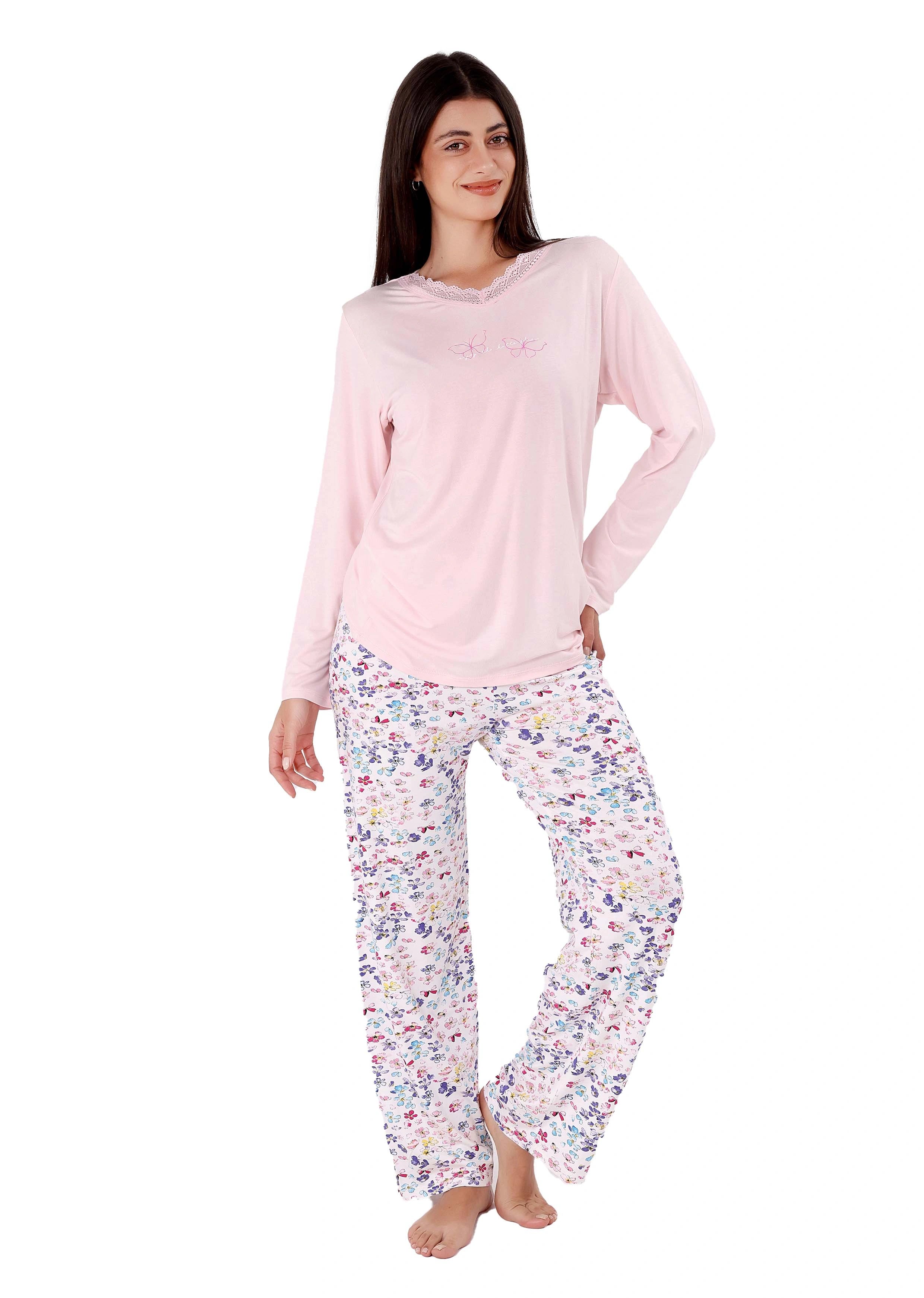 K113 LITTLE BUTTERFLY LONG-SLEEVE PAJAMA SET