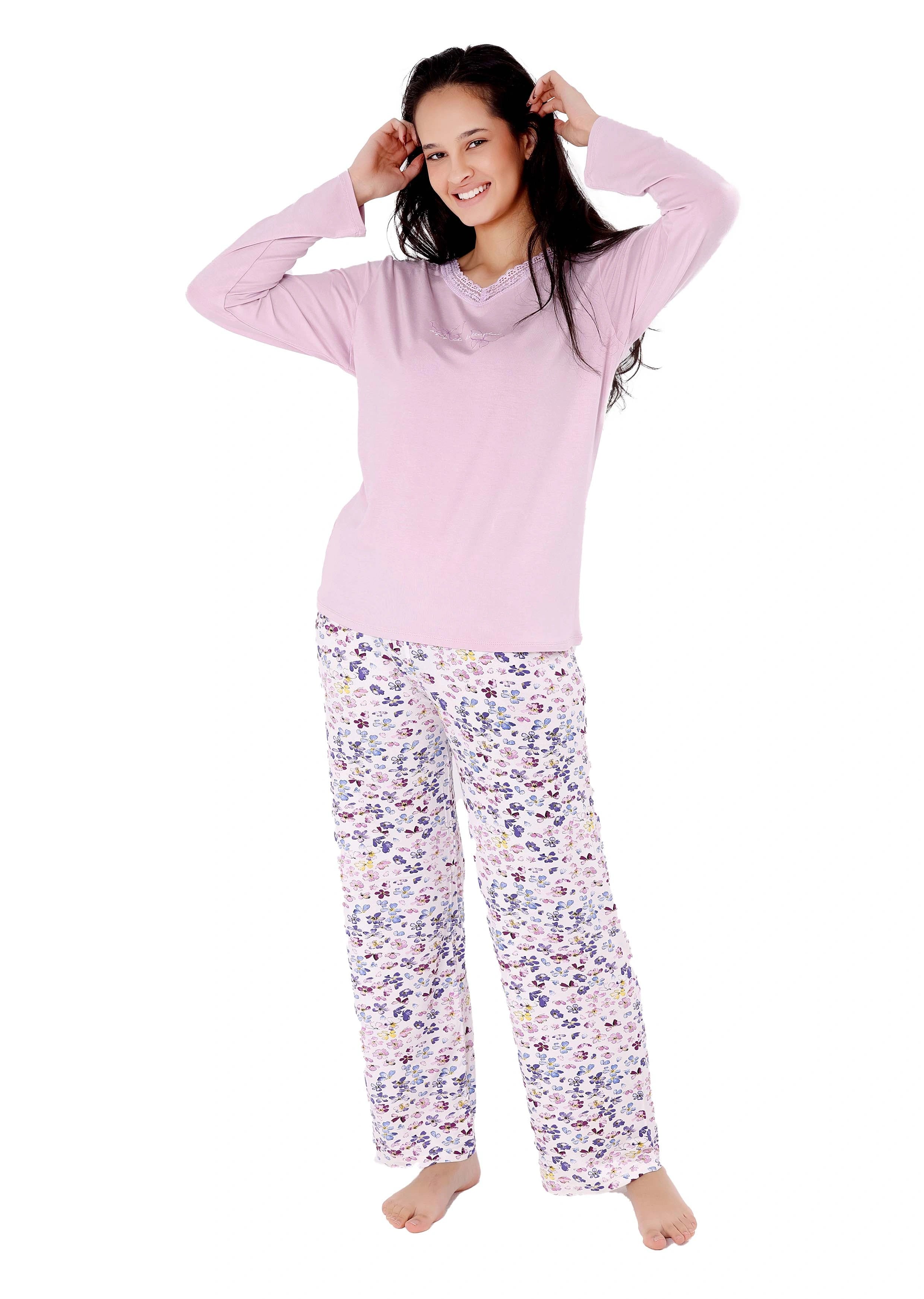 K113 LITTLE BUTTERFLY LONG-SLEEVE PAJAMA SET
