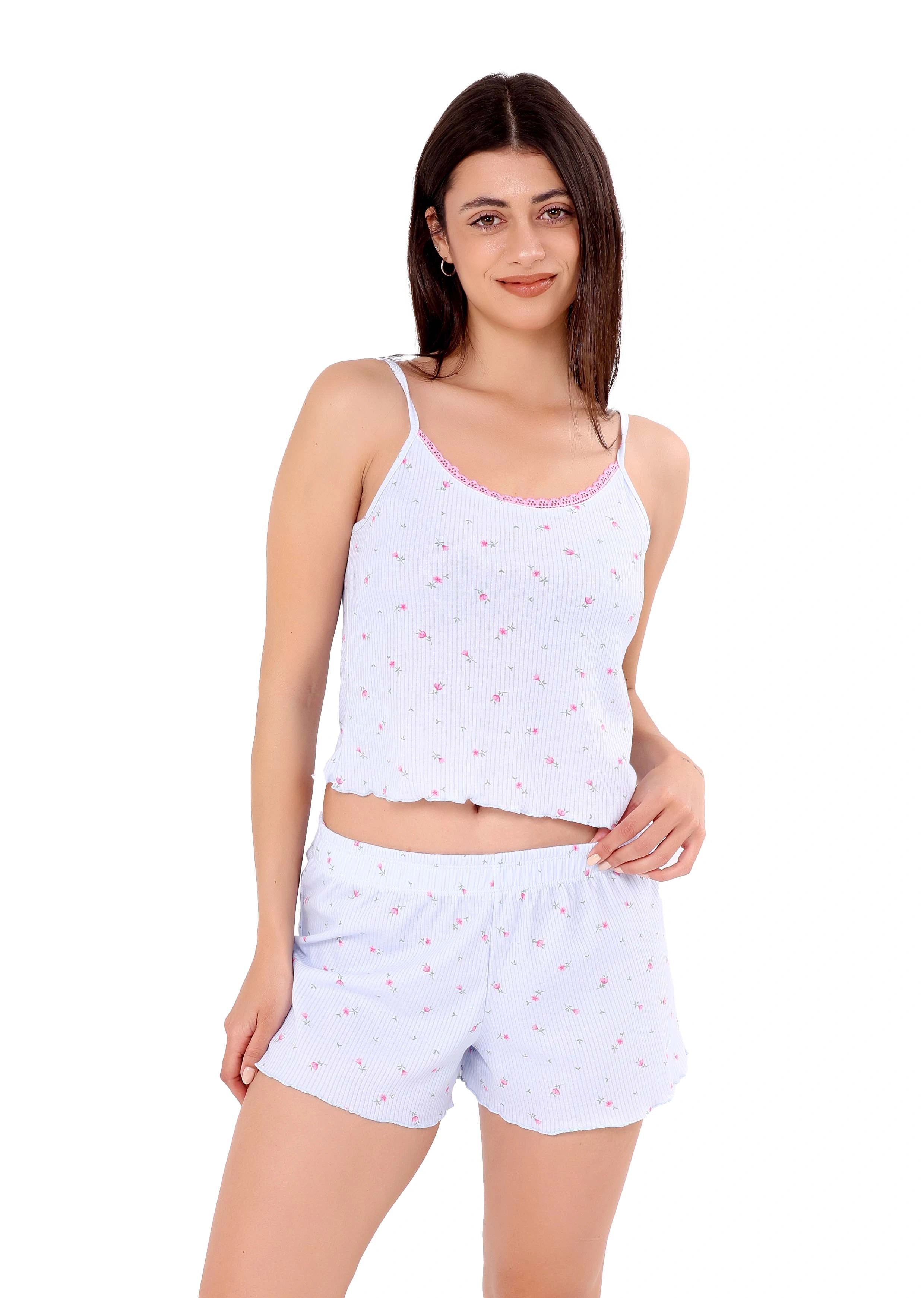 L213 PINK LOLIPOP SHORTS PAJAMA SET