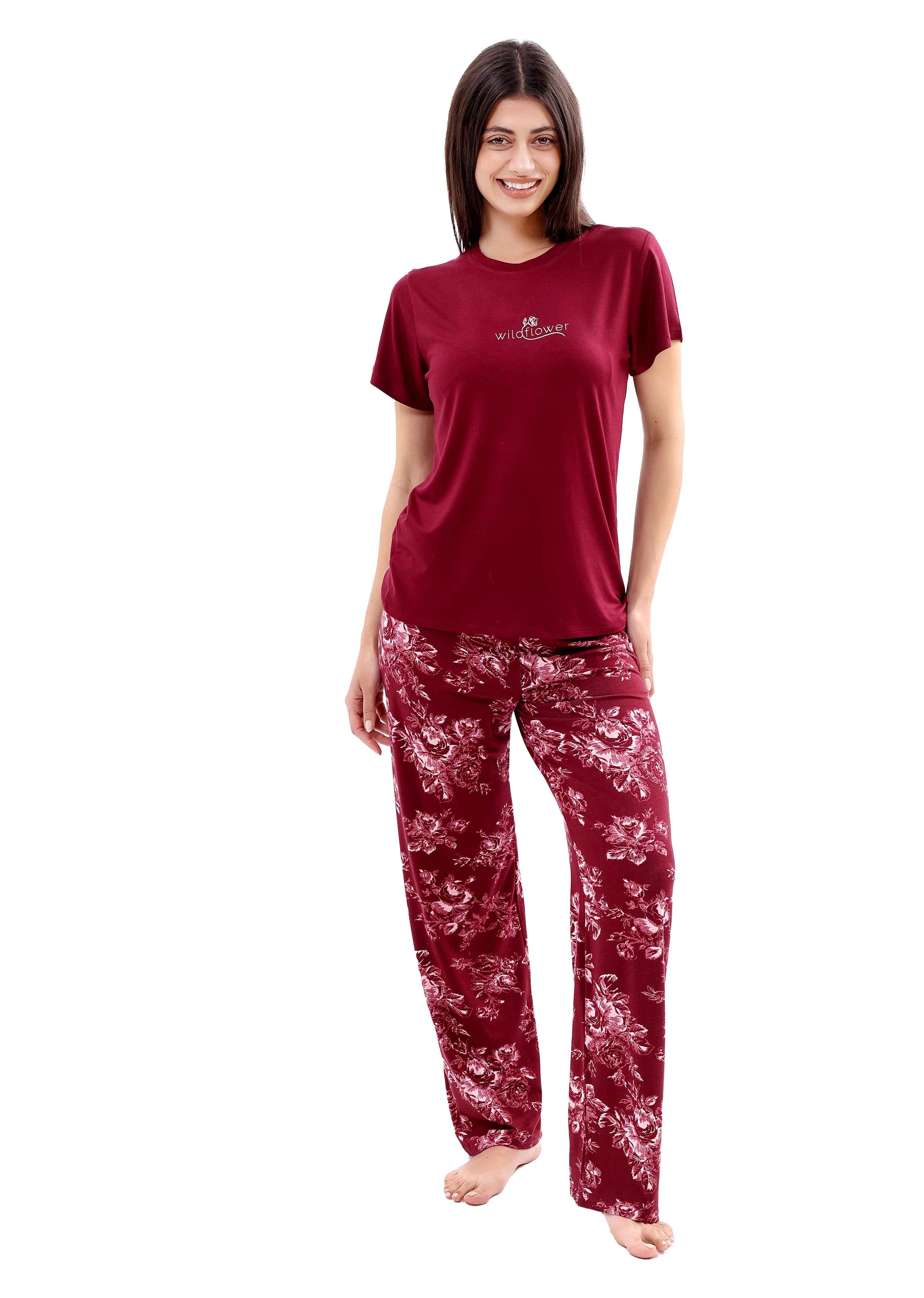 K116 DARK ORHCID PAJAMA SET