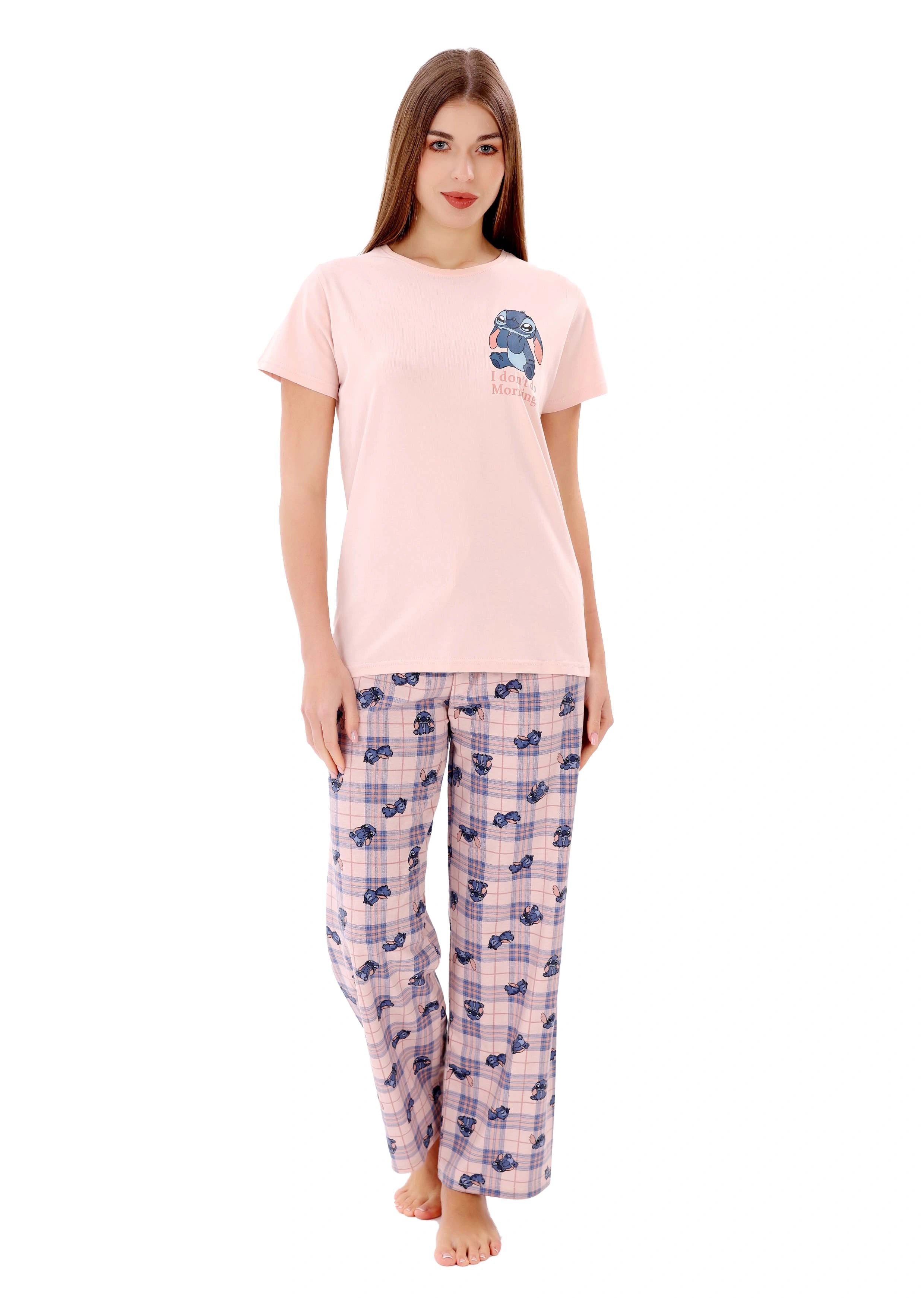 L118 STITCH BLUE & PINK PAJAMA SET