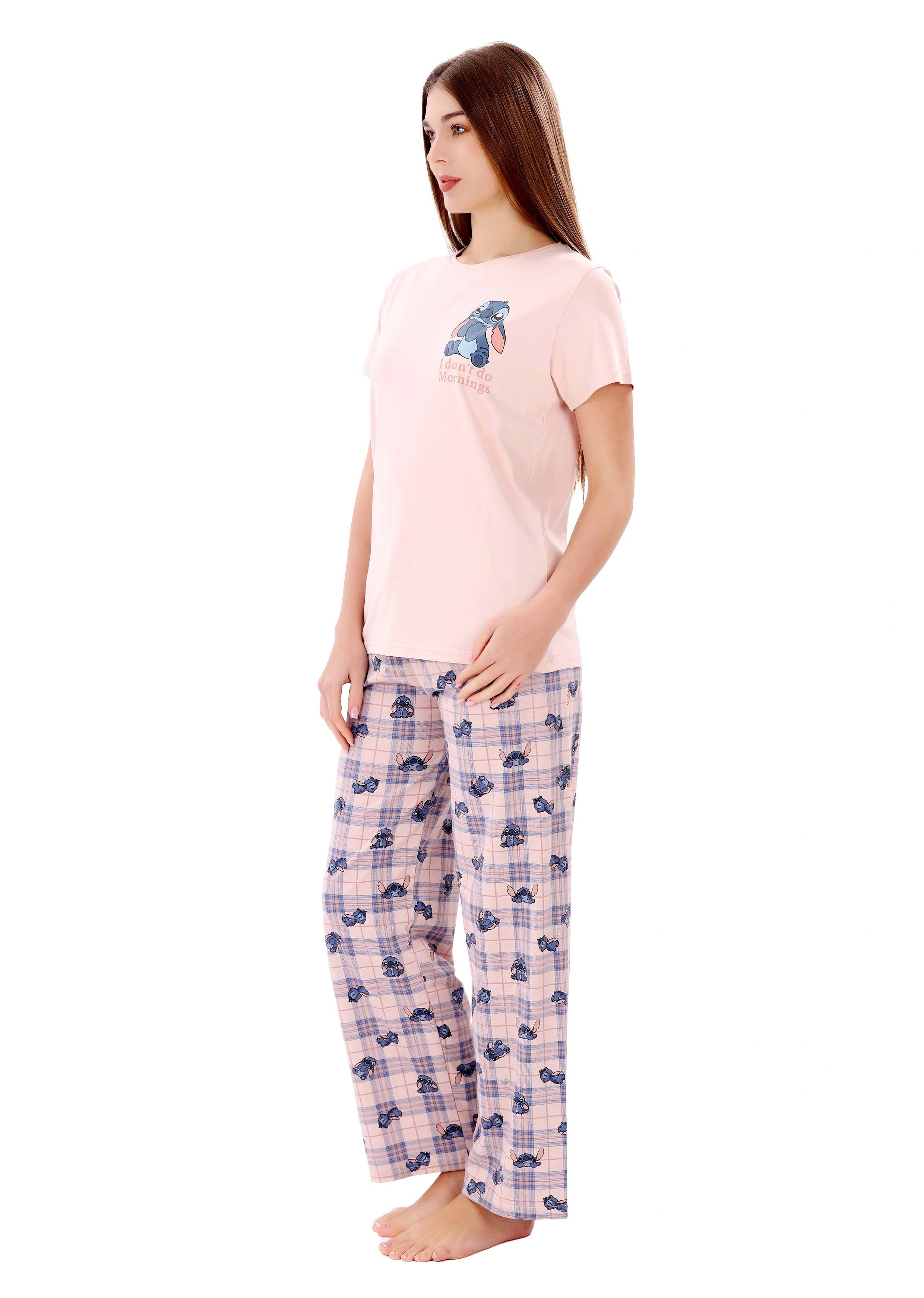 L118 STITCH BLUE & PINK PAJAMA SET