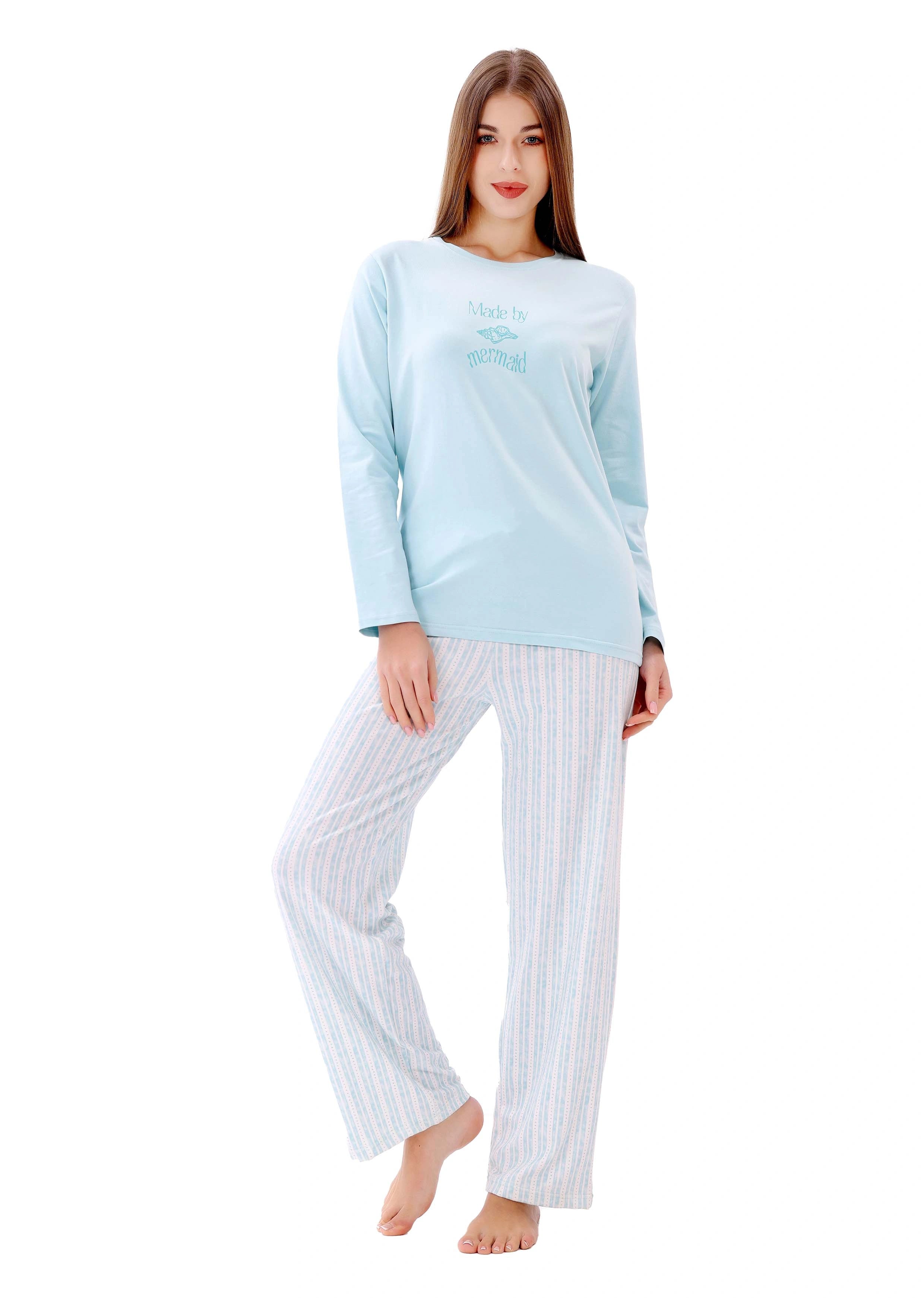 L103 SUMMER BREEZE LONG-SLEEVE PAJAMA SET