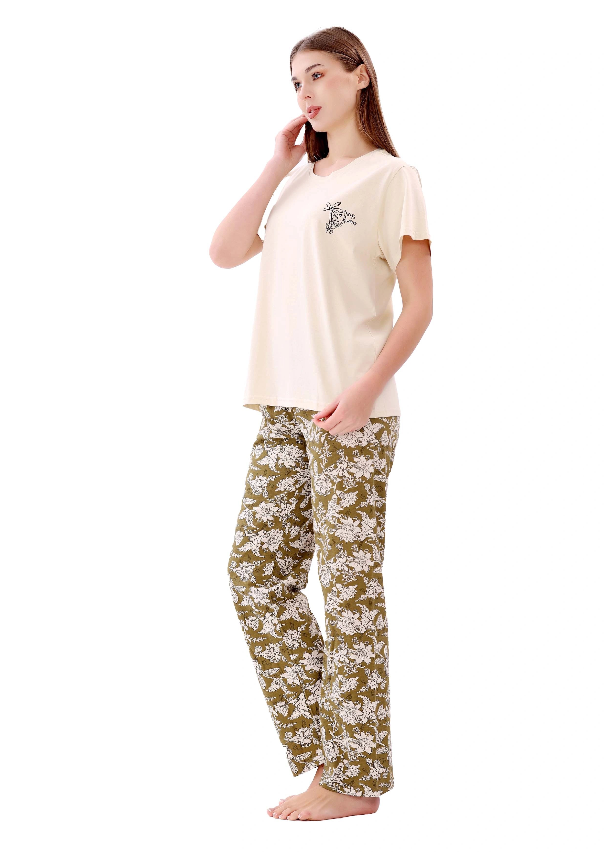 L123 SPRING PALMS PAJAMA SET