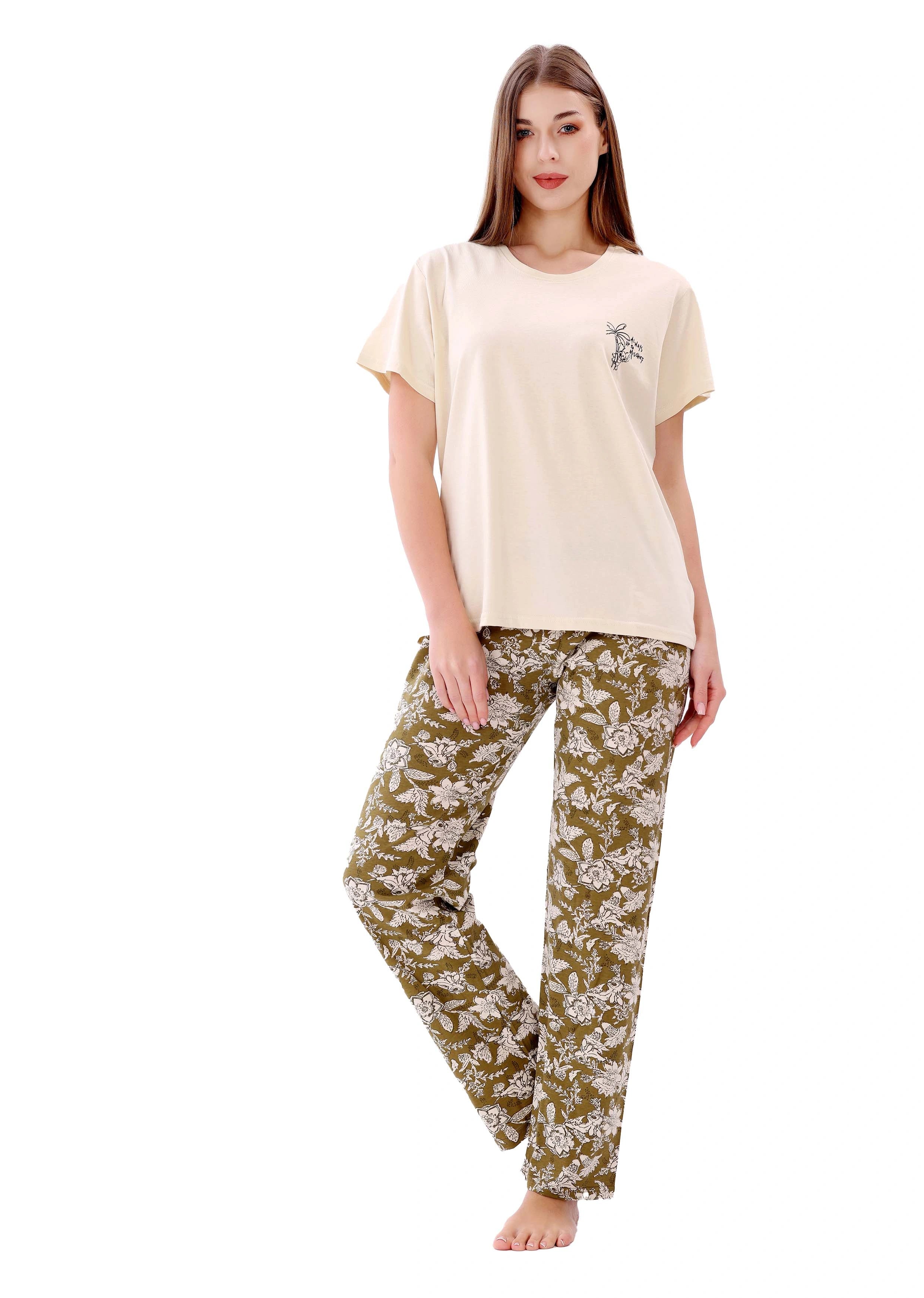 L123 SPRING PALMS PAJAMA SET