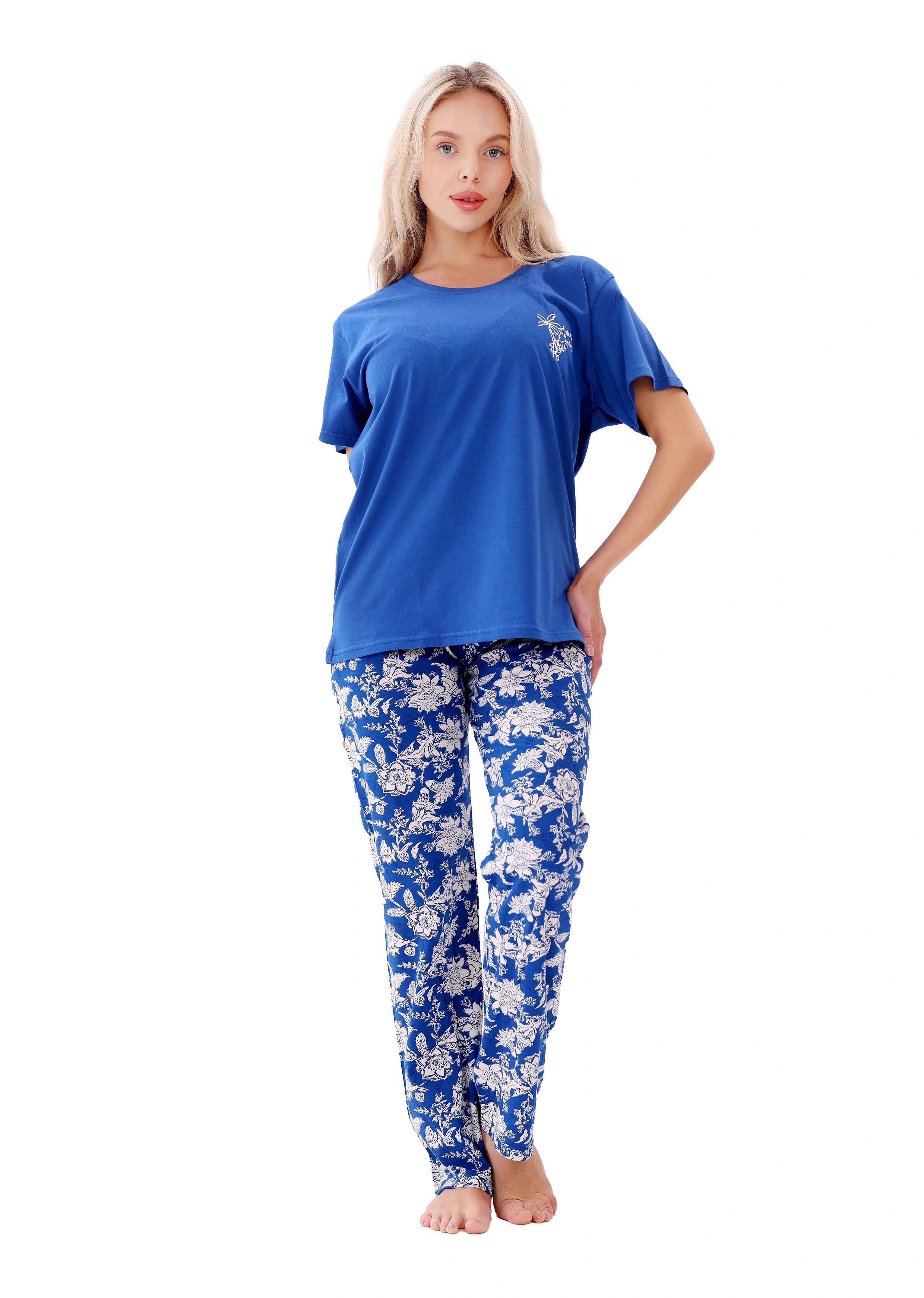 L123 SPRING PALMS PAJAMA SET