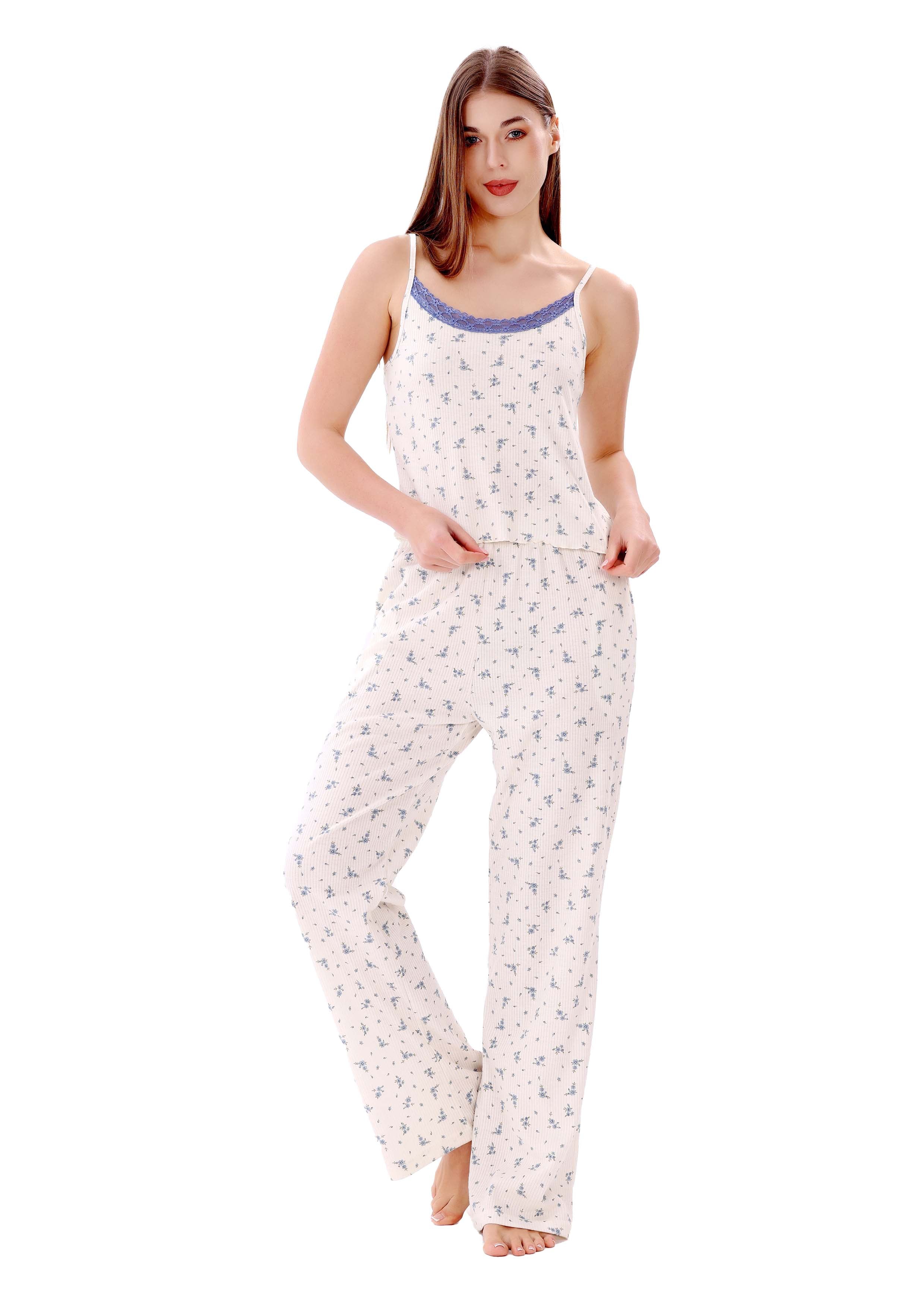 L127 LAVENDER AND LILIES PAJAMA SET