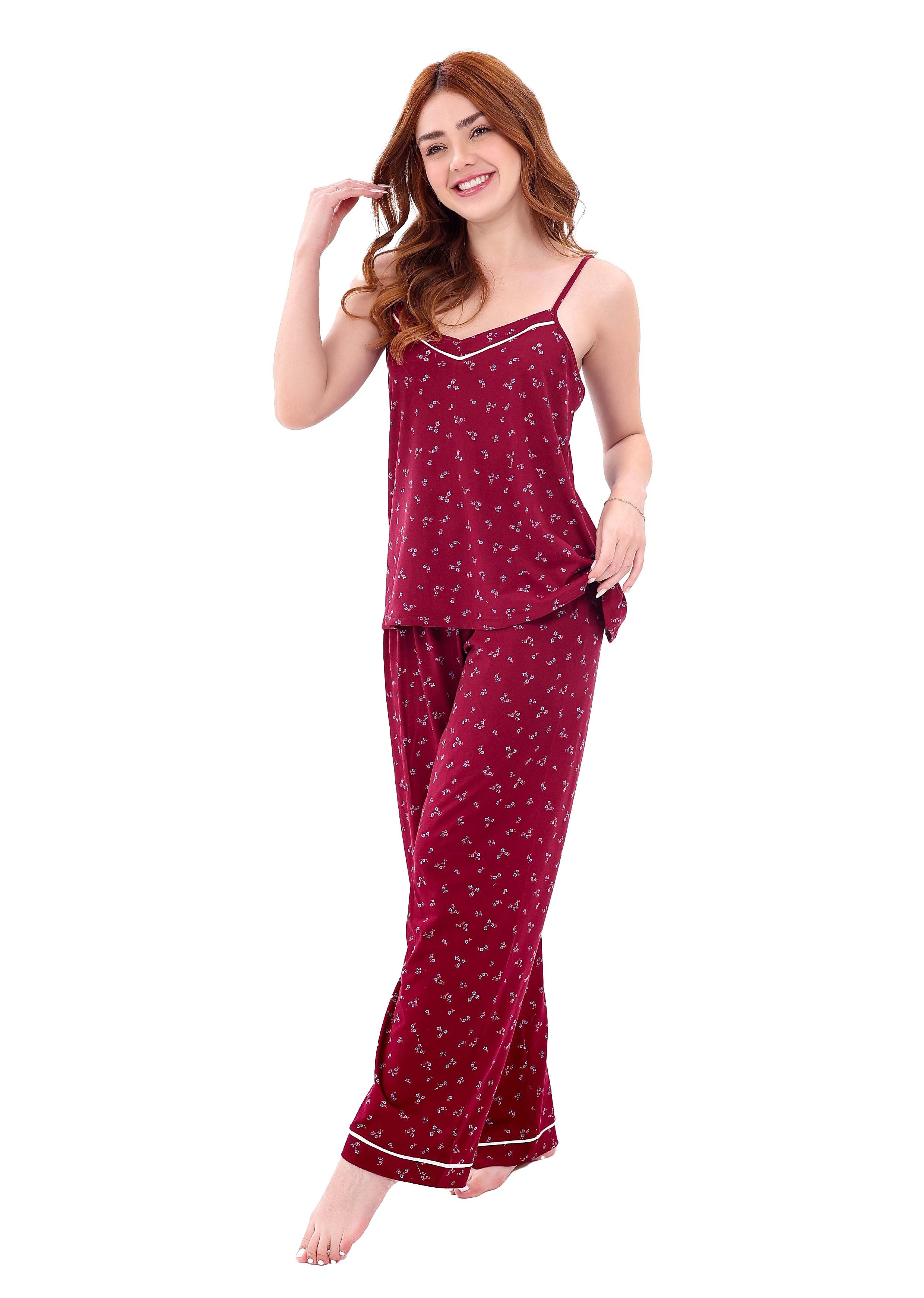 W112 NIGHT BERRIES PANTS PAJAMA SET