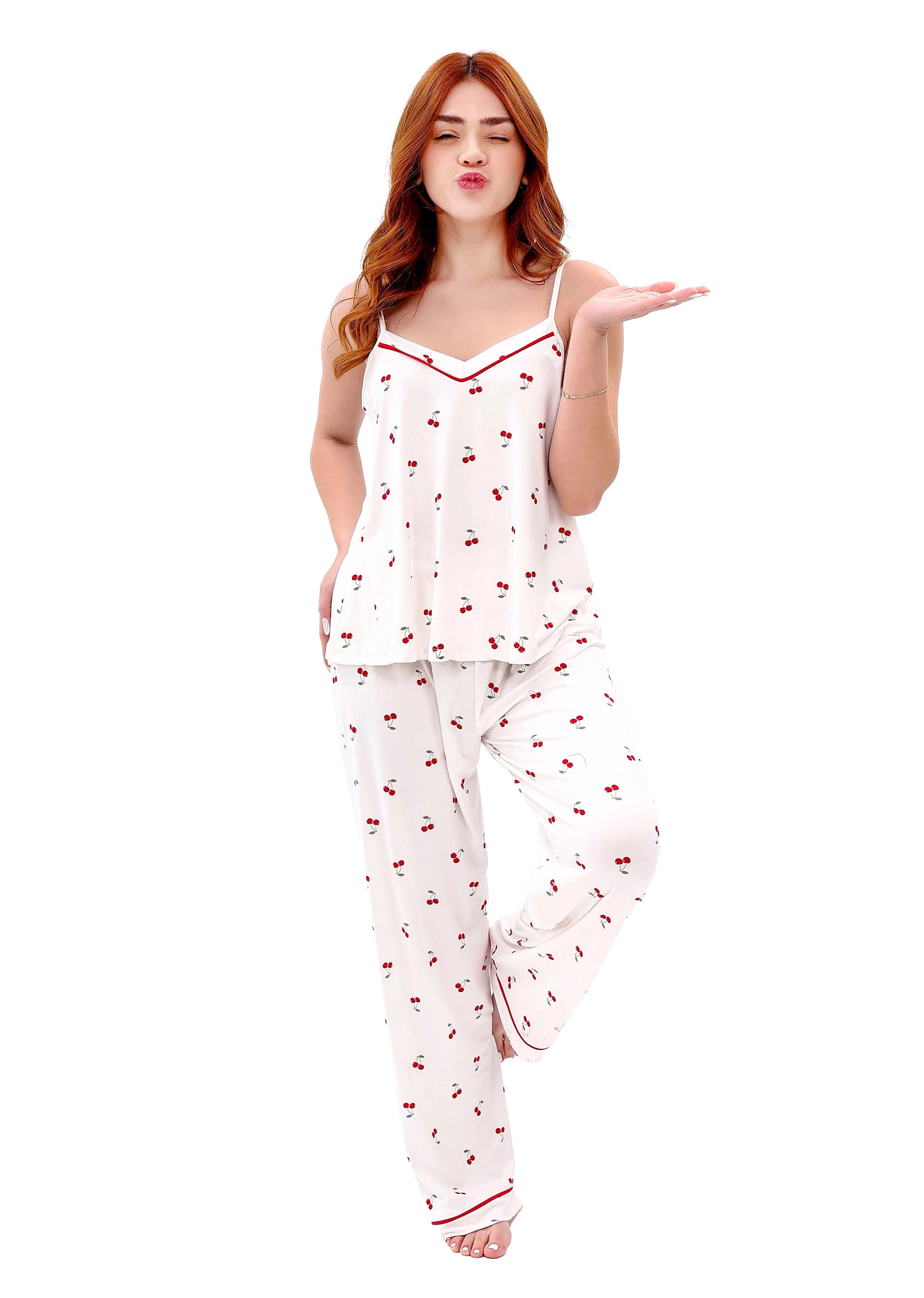 W115 SUMMER CHERRIES PAJAMA SET