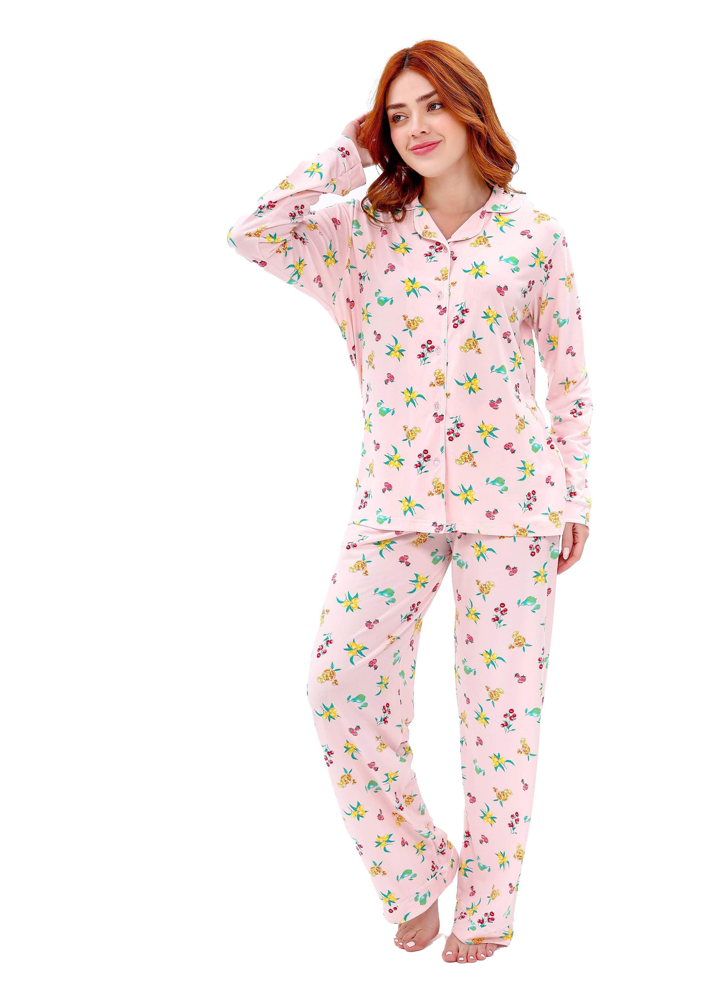 W608 SWEET PARADISE BUTTON-UP PAJAMA SET