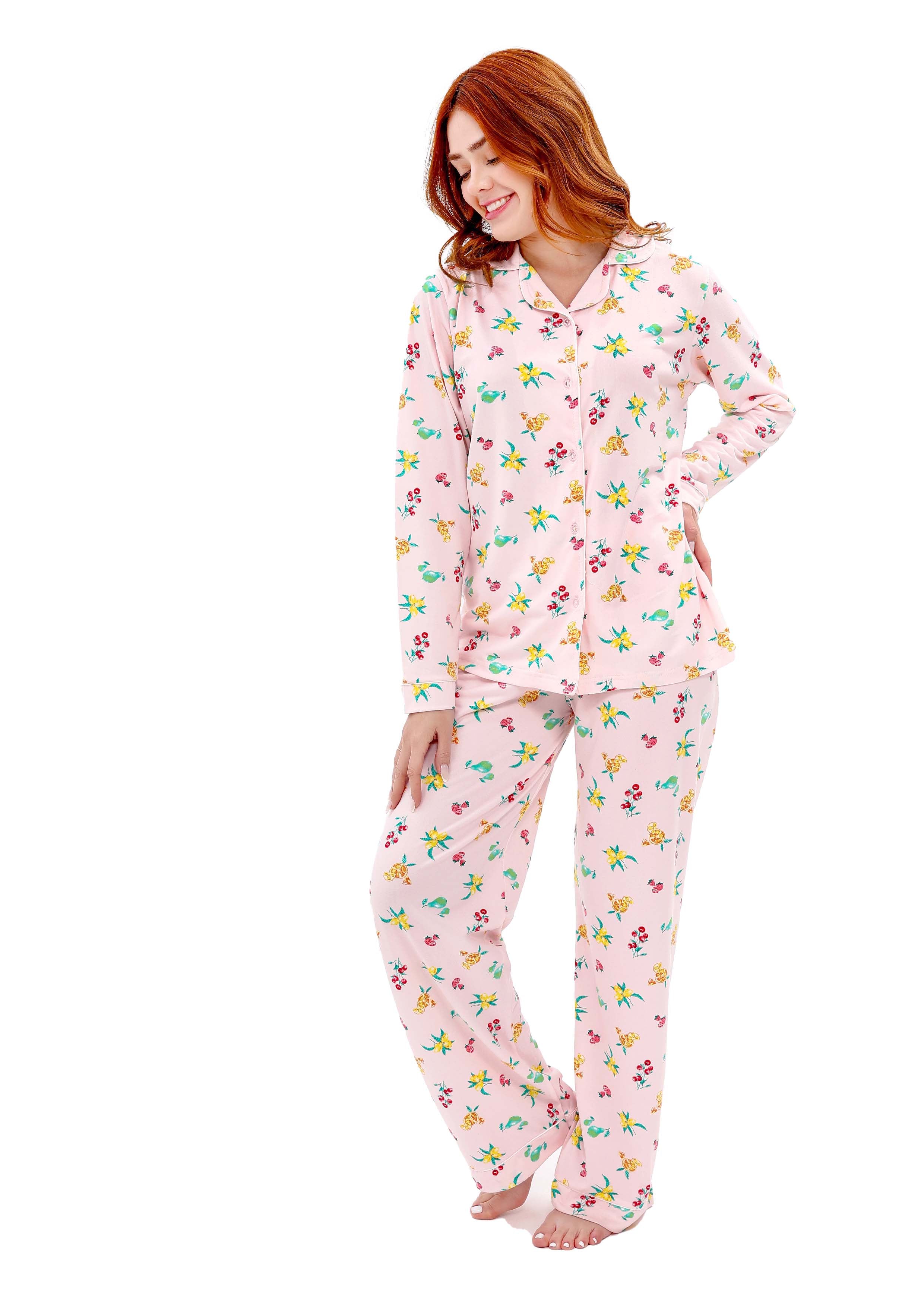 W608 SWEET PARADISE BUTTON-UP PAJAMA SET