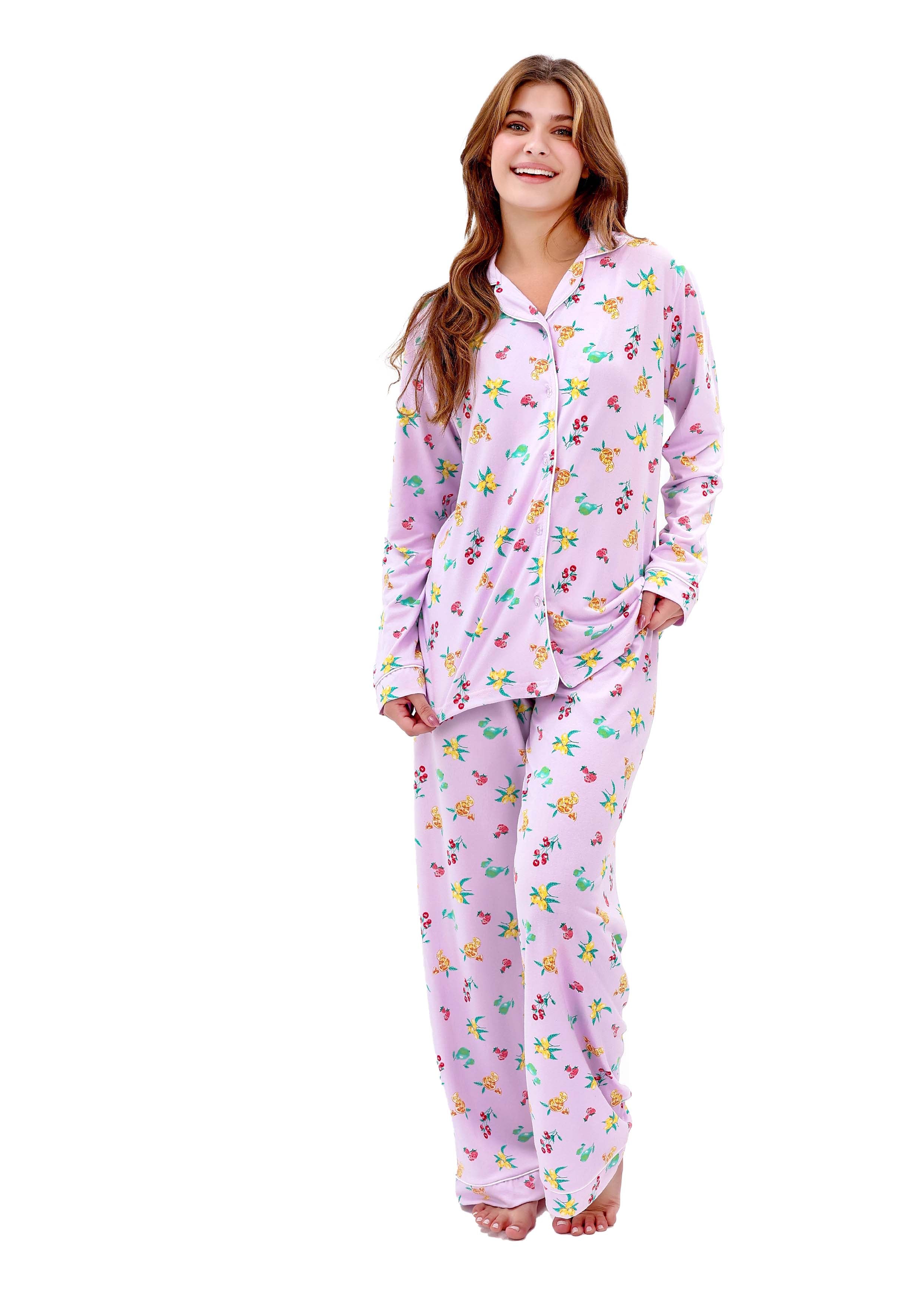 W608 SWEET PARADISE BUTTON-UP PAJAMA SET