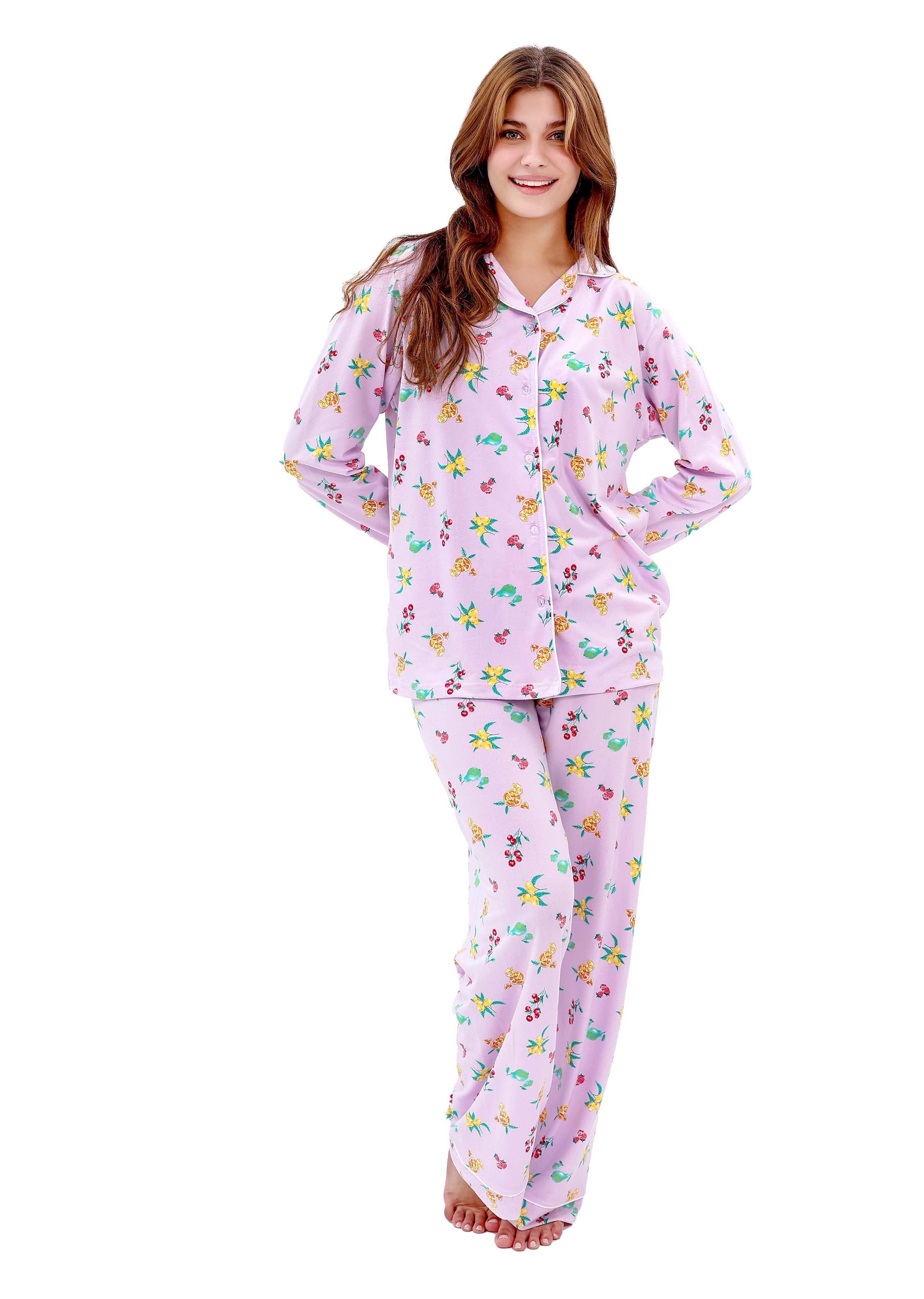 W608 SWEET PARADISE BUTTON-UP PAJAMA SET