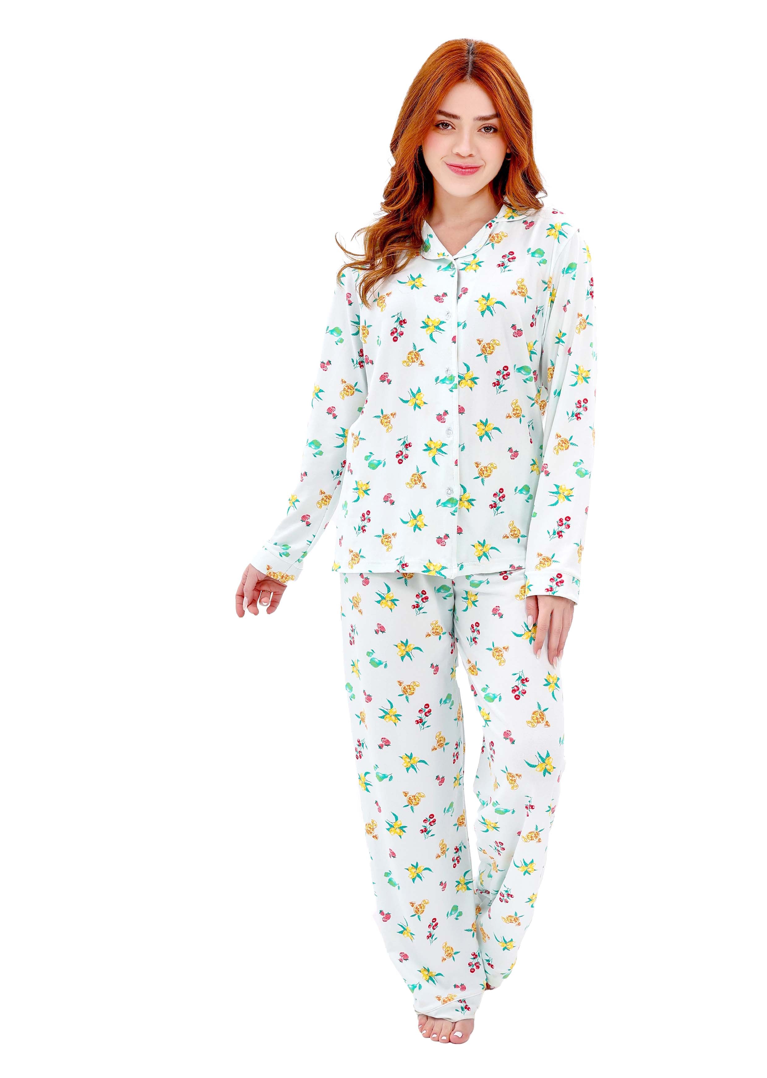 W608 SWEET PARADISE BUTTON-UP PAJAMA SET