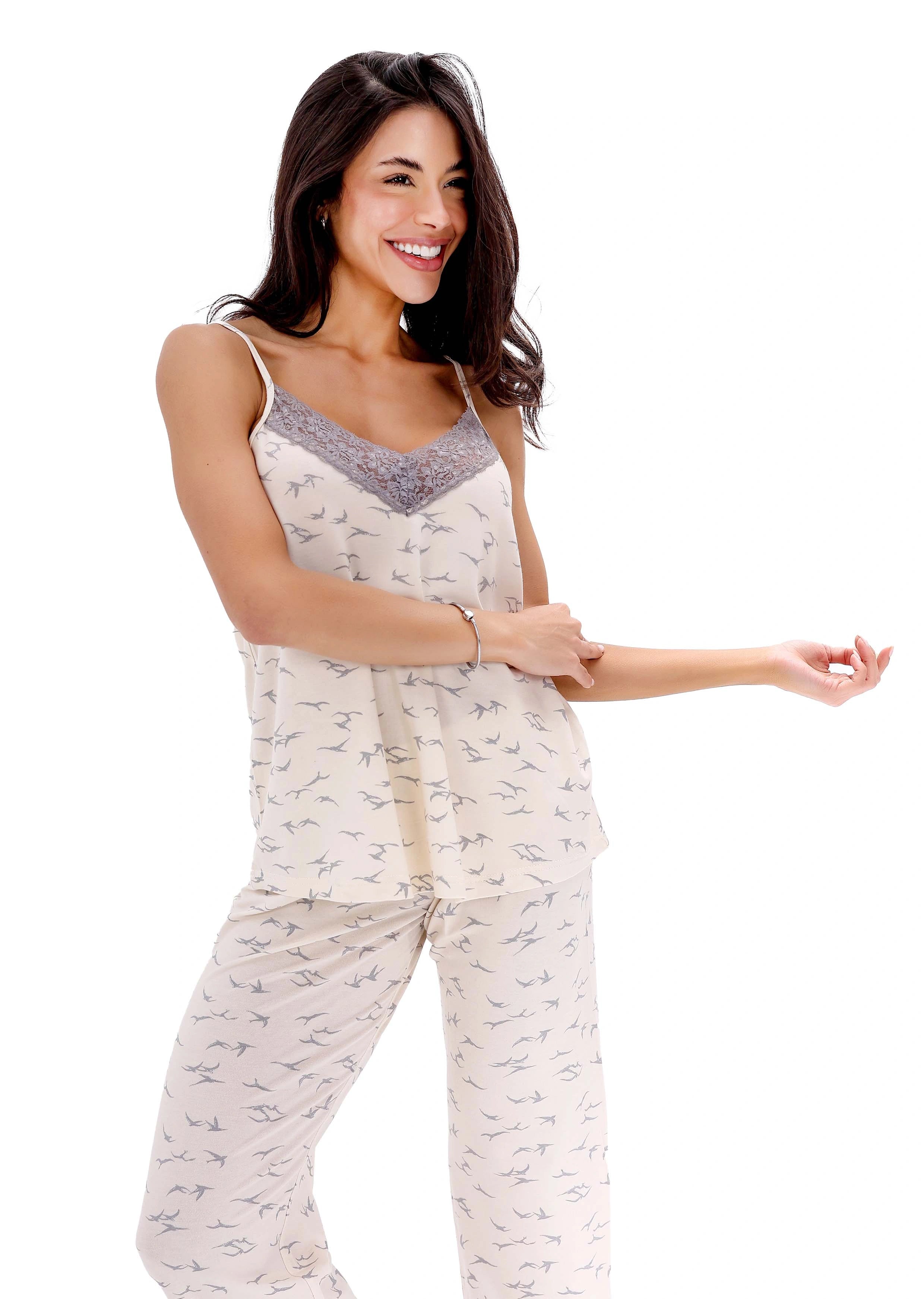 K100 SILVER BIRD PJAMA SET
