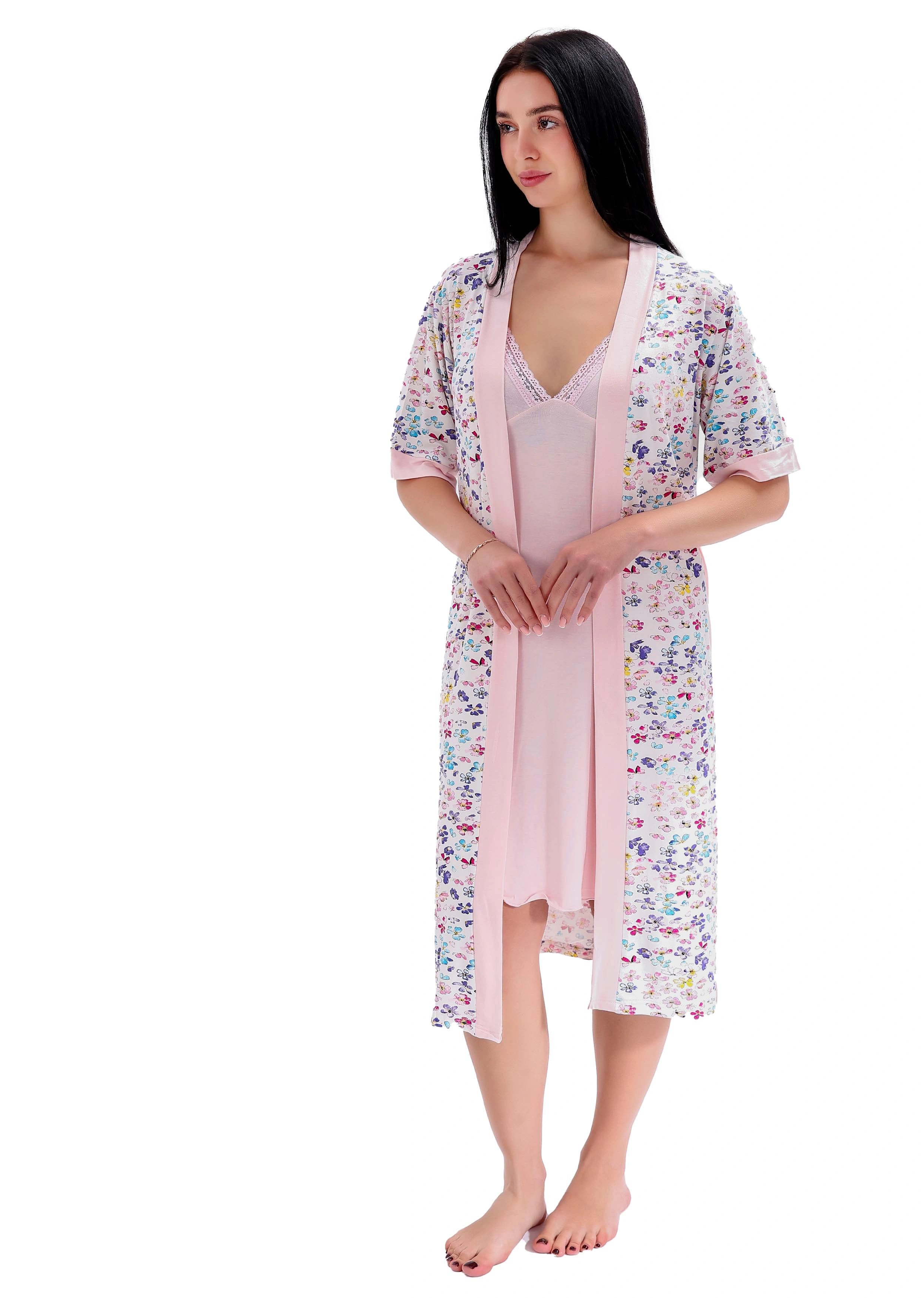 K801 LITTLE BUTTERFLY 2-PIECE ROBE SET