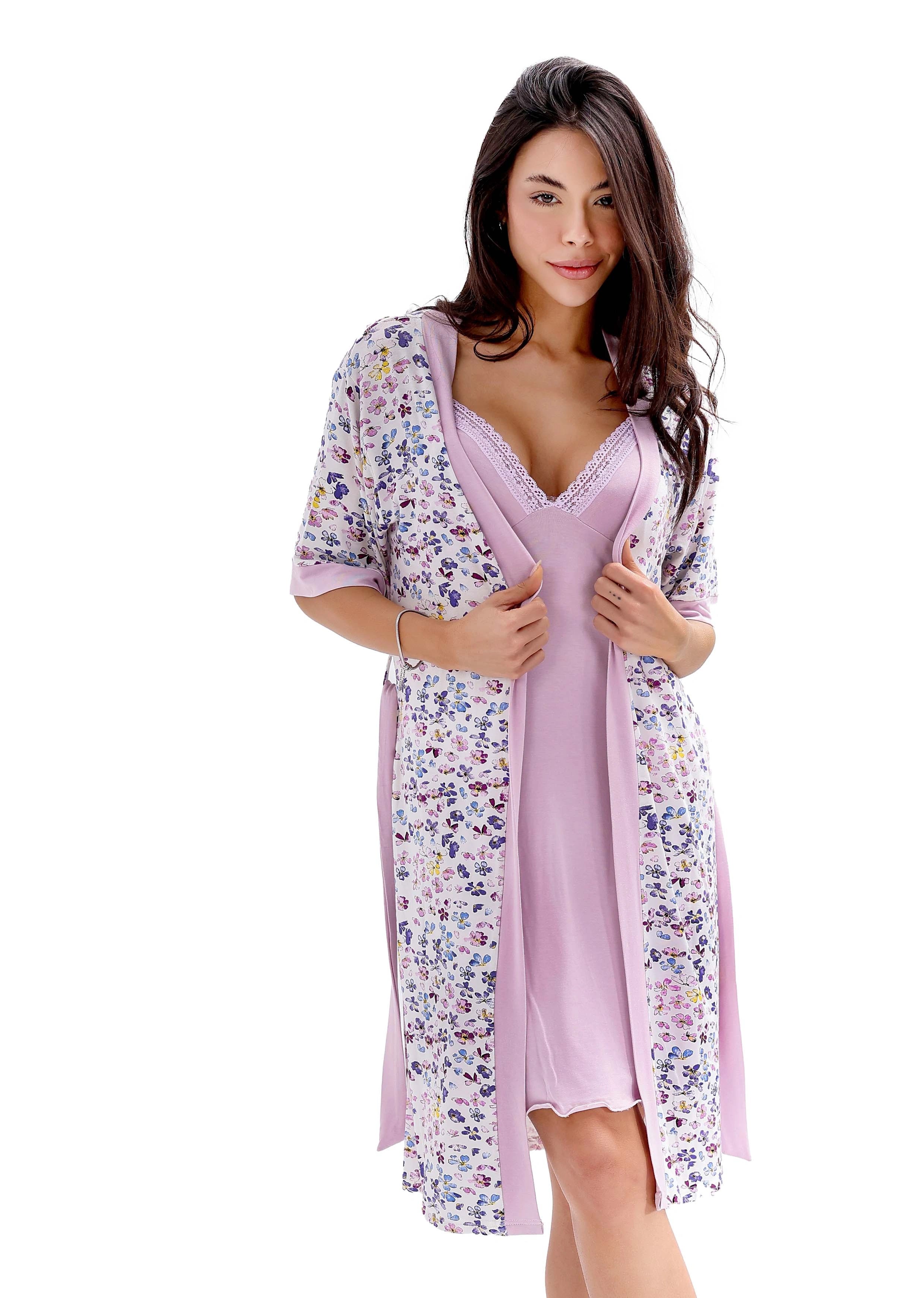 K801 LITTLE BUTTERFLY 2-PIECE ROBE SET