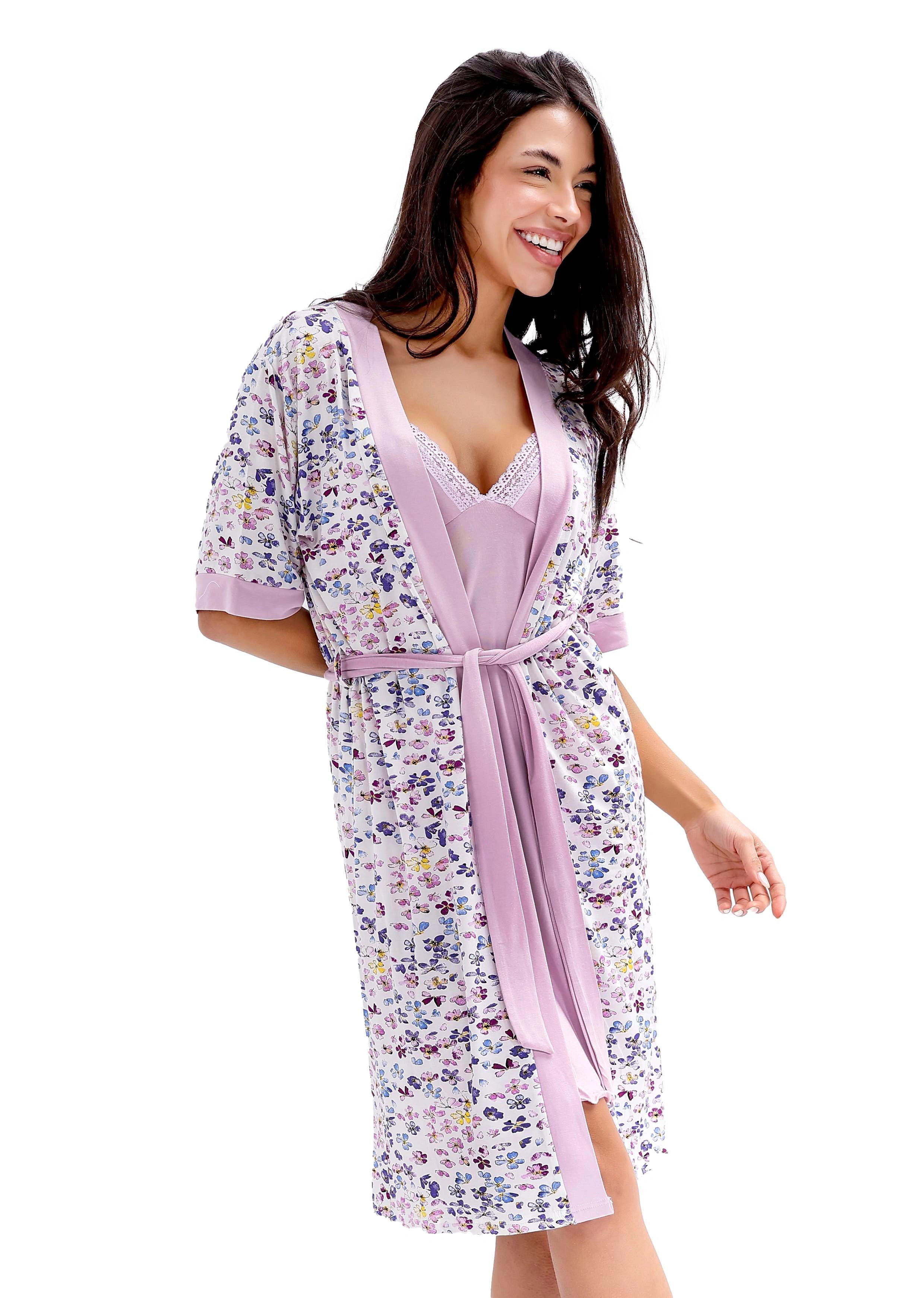 K801 LITTLE BUTTERFLY 2-PIECE ROBE SET