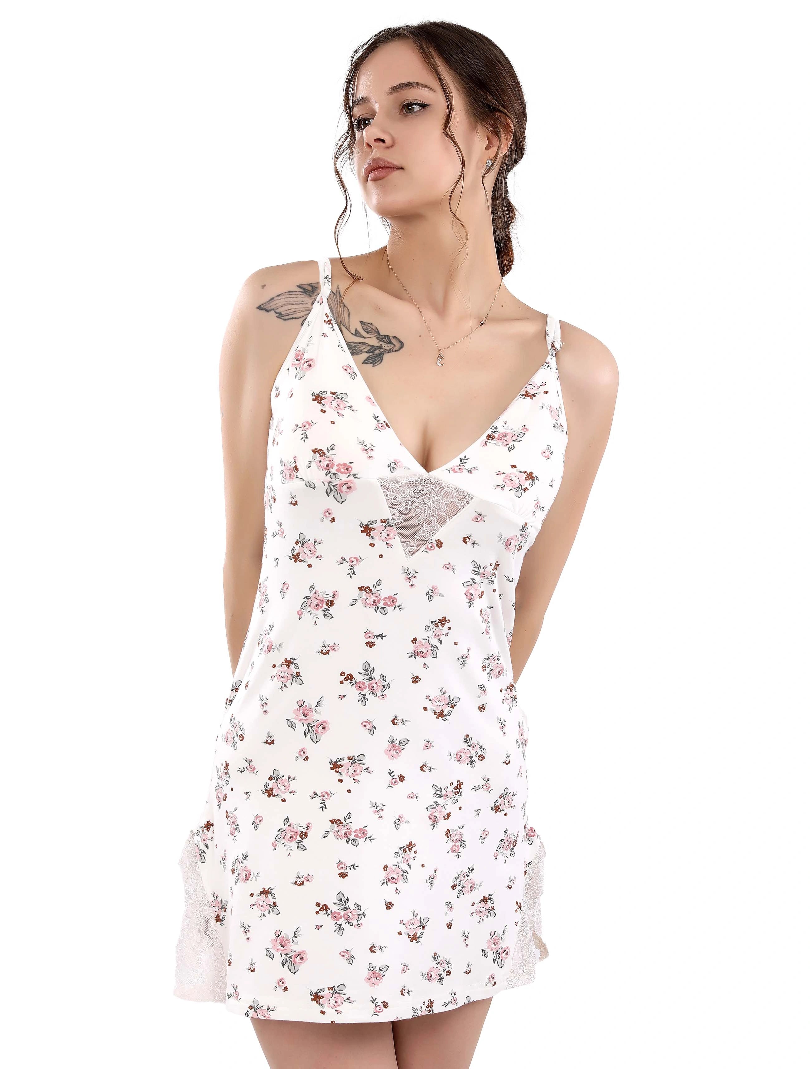 V715 Blossoms night dress