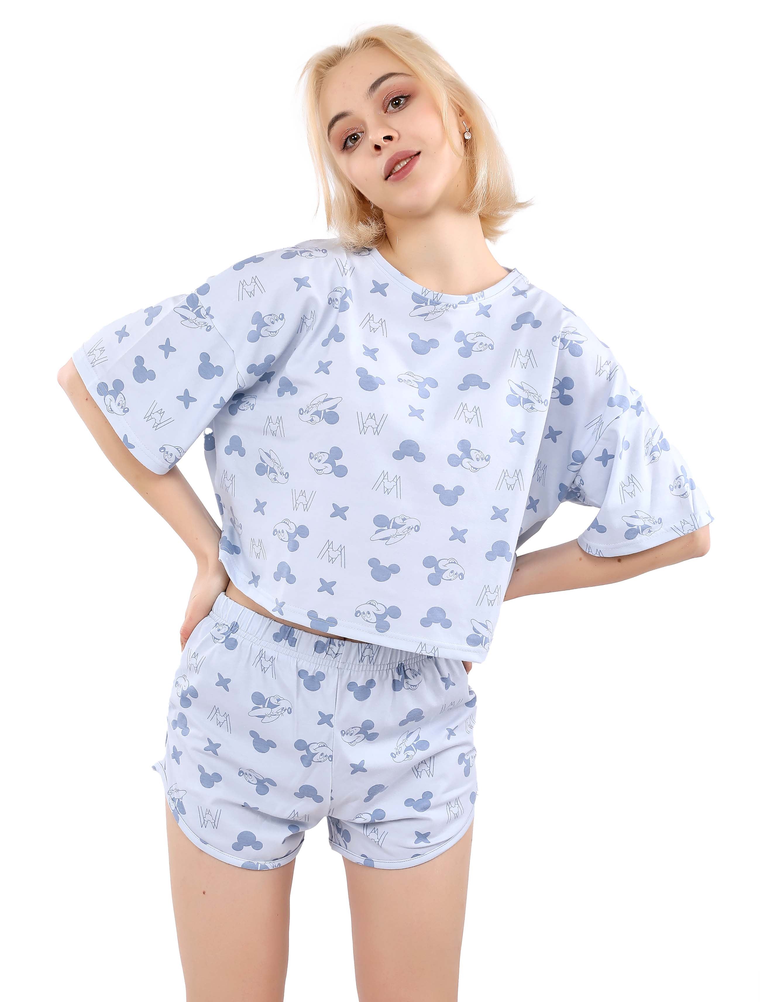 S215 MICKEY MOUSE SHORTS PAJAMA SET