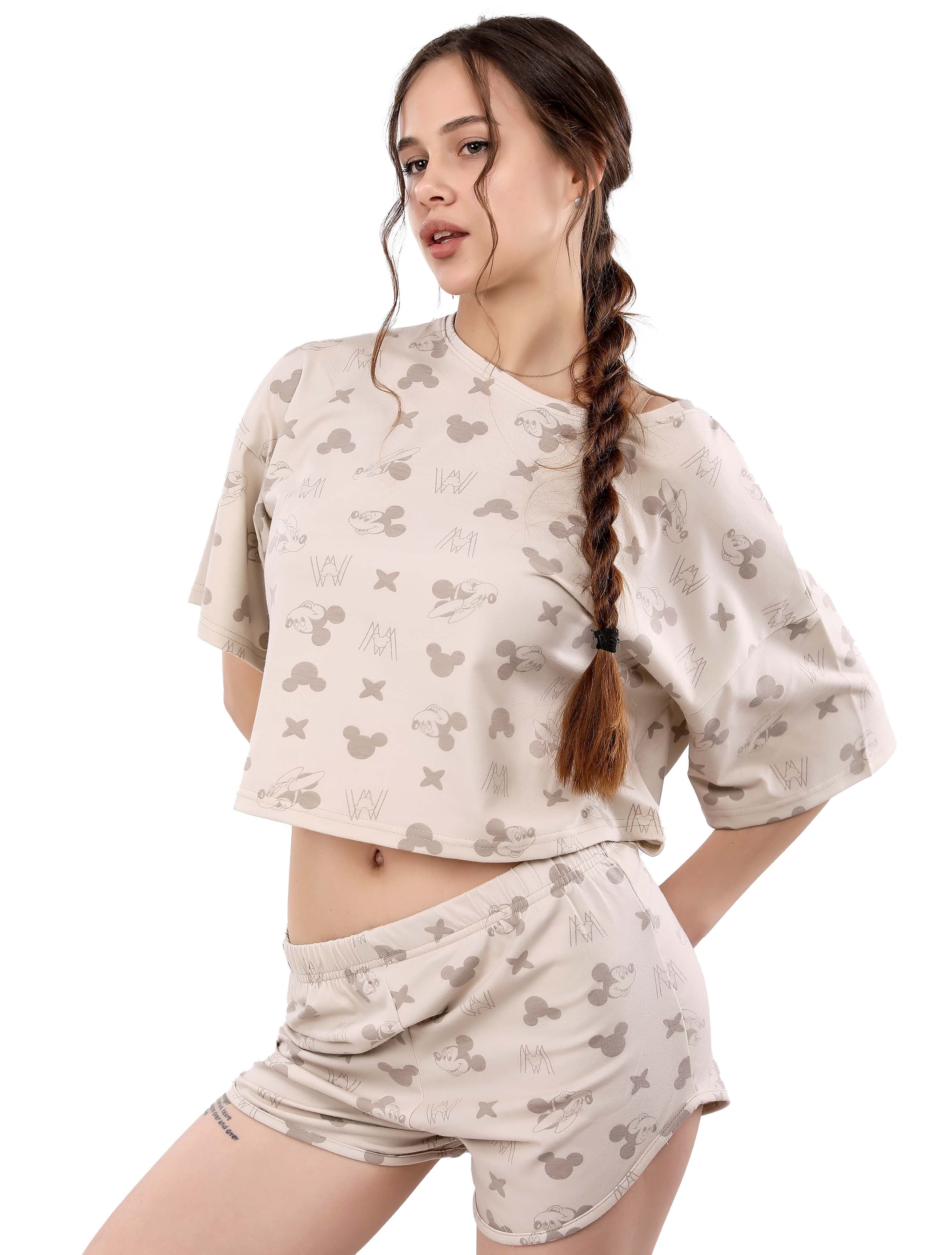 S215 MICKEY MOUSE SHORTS PAJAMA SET