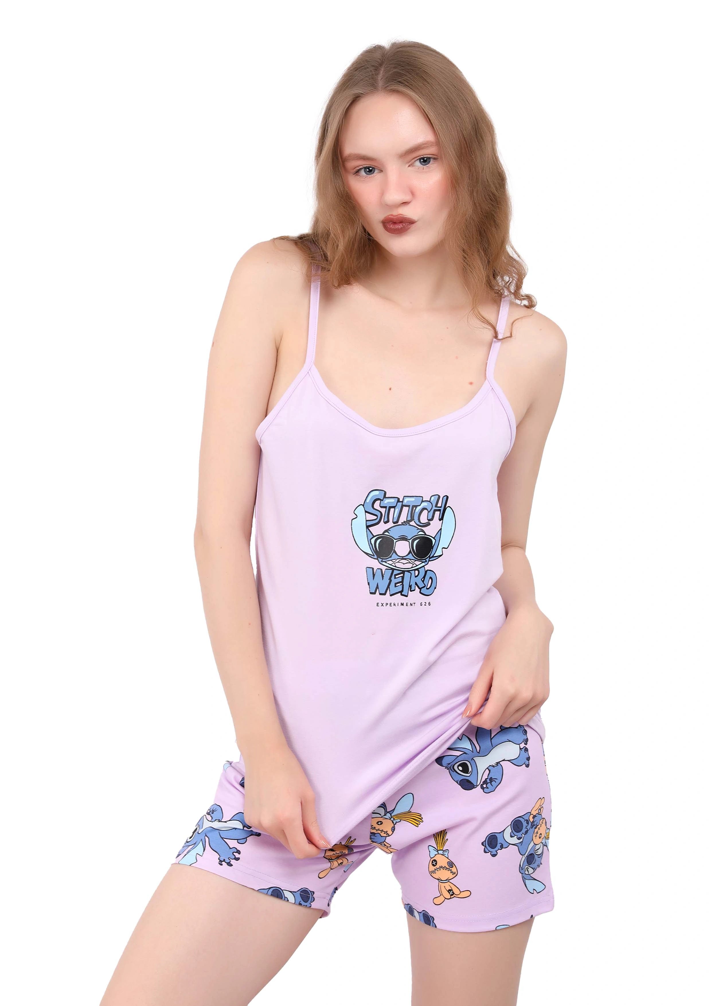 S244 LILO & STITCH SHORTS PAJAMA SET
