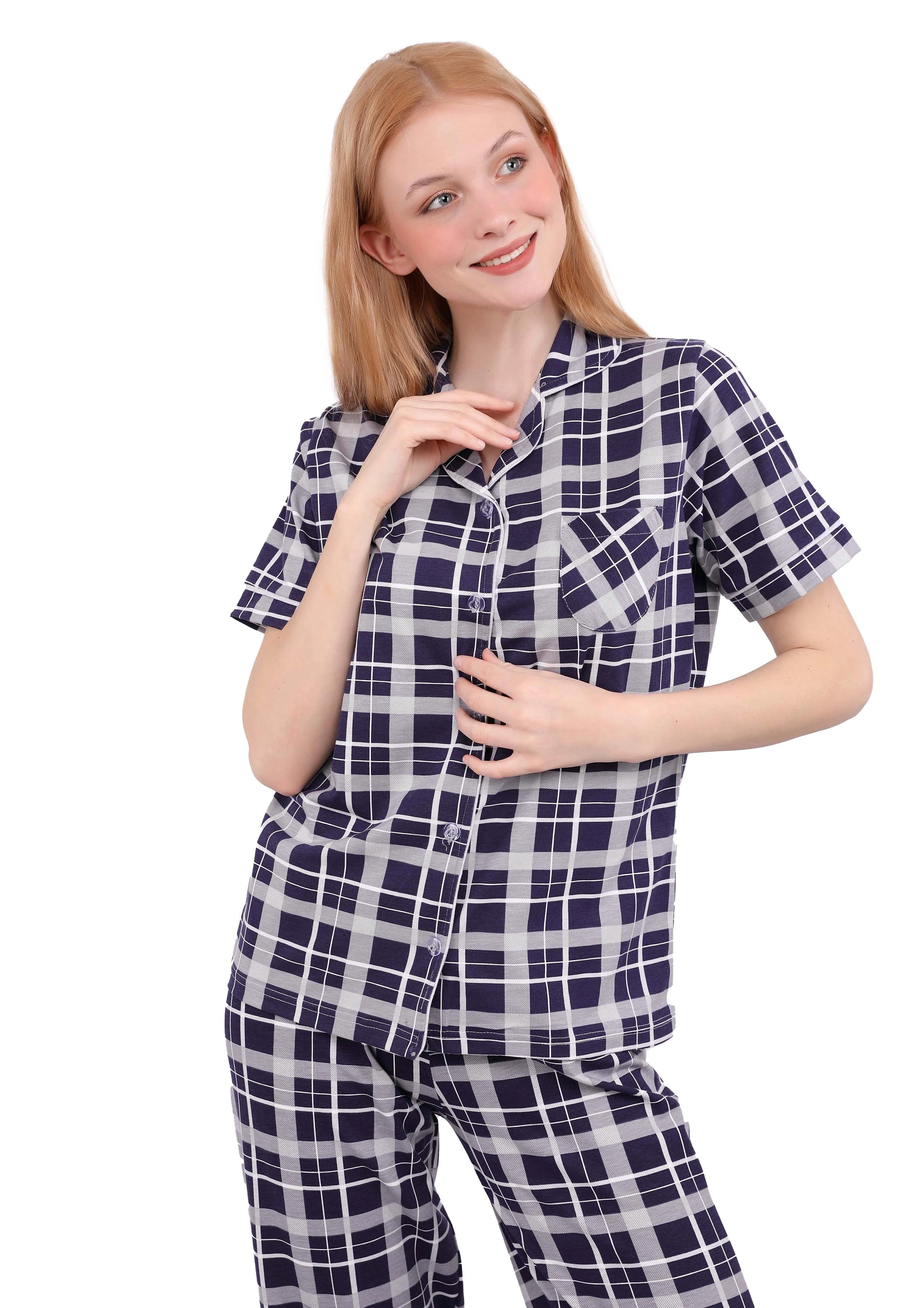 S420 COZY CLASSIC FULL-LENGTH PANTS PAJAMA SET