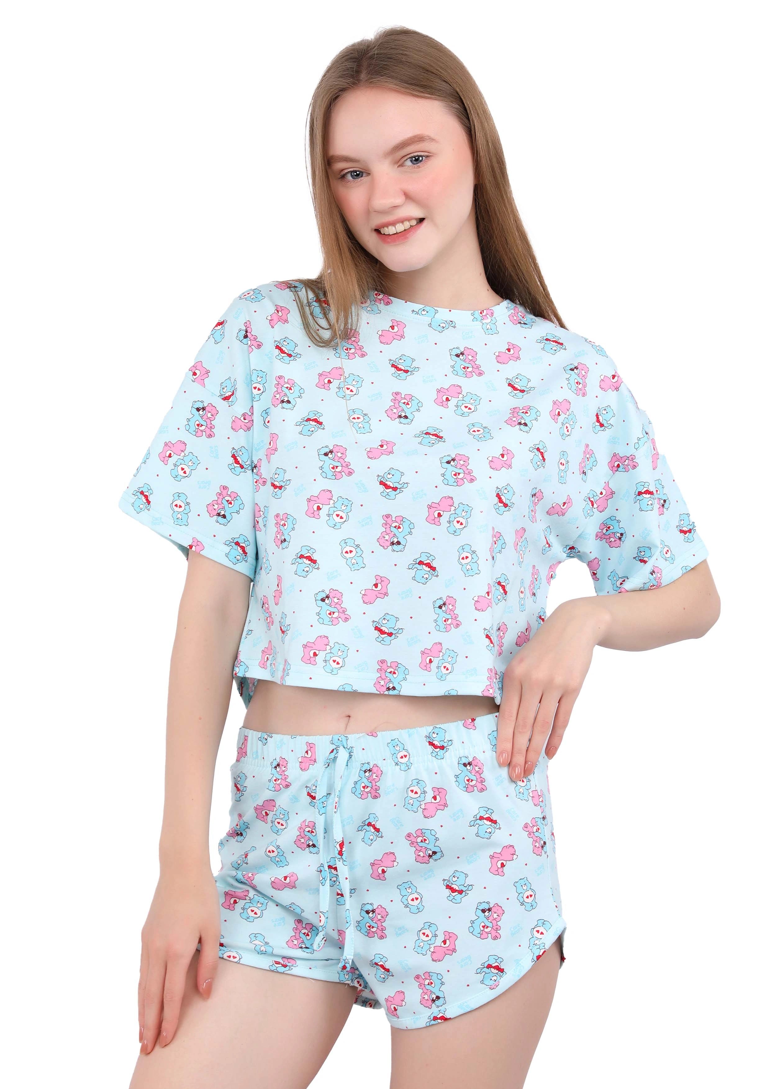 S249 Teddy Bear Short Pajama Set