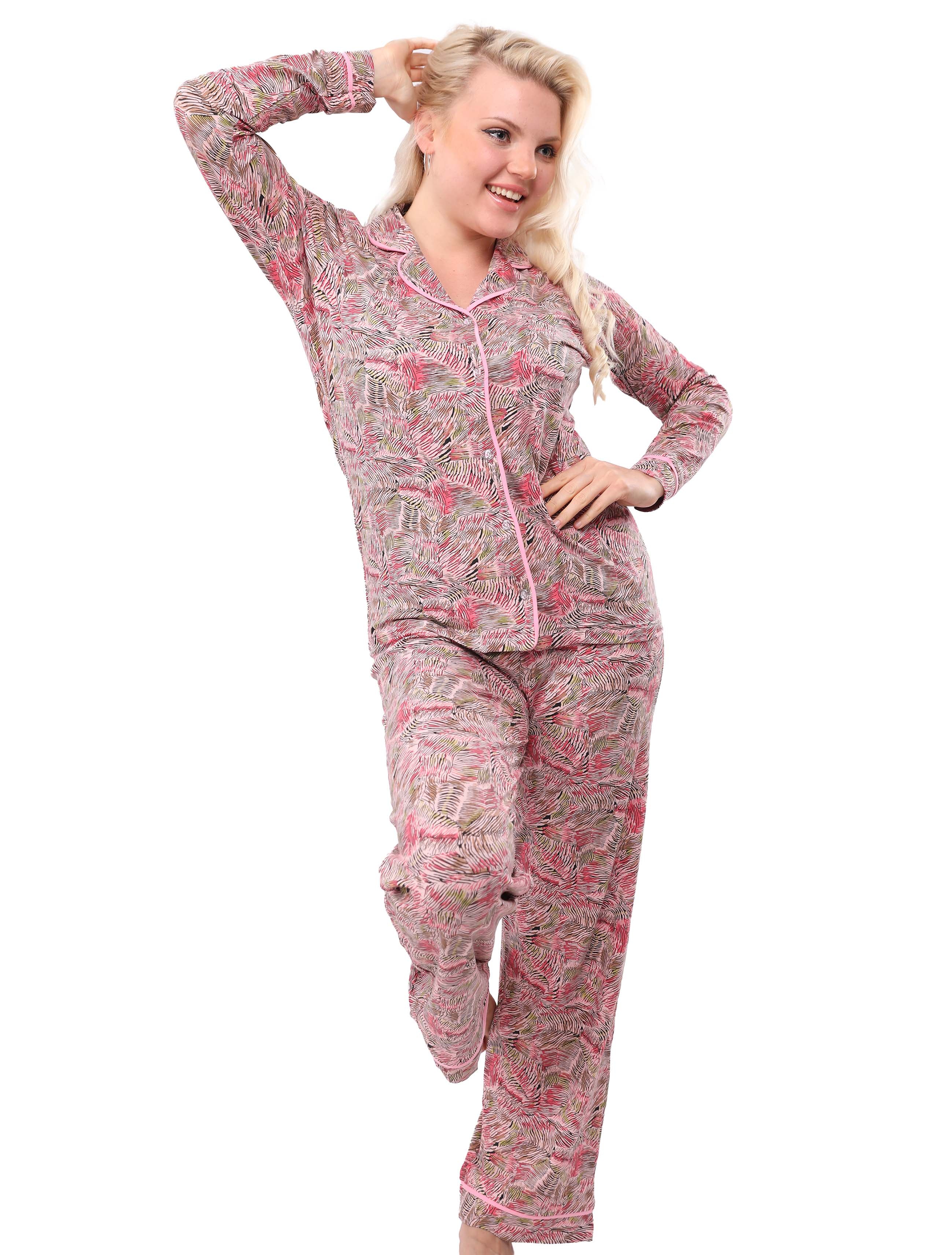 V608 BROWN ZEBRA PAJAMA SET