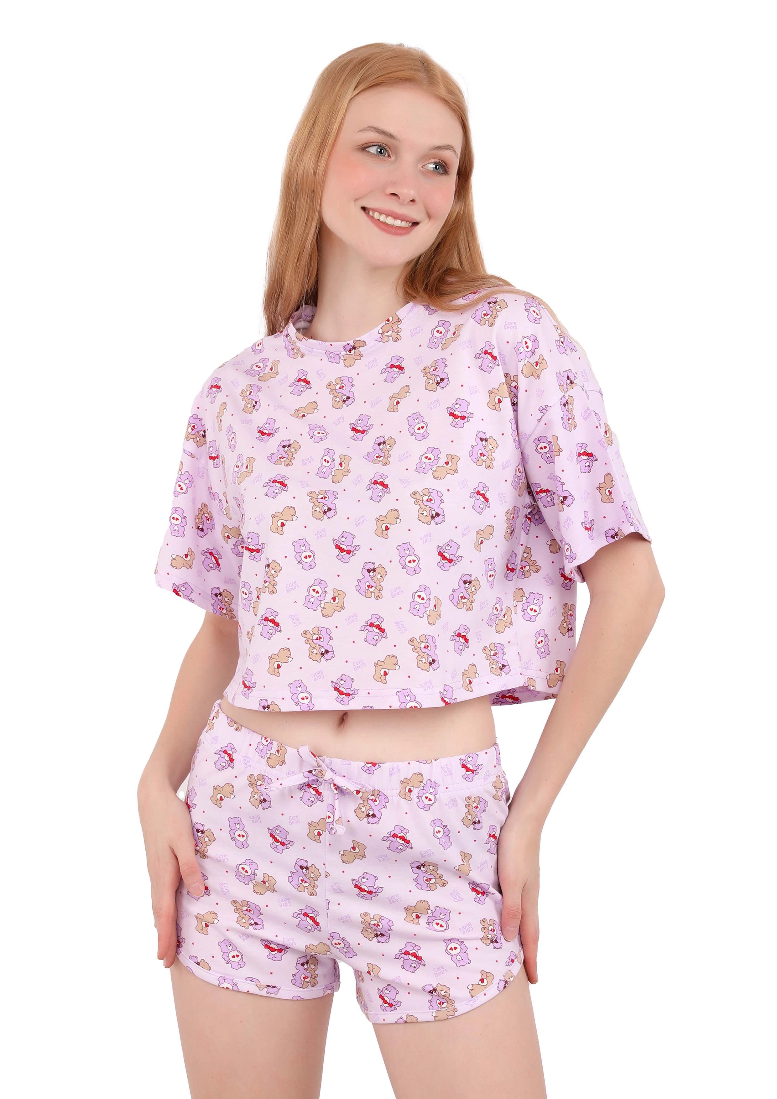 S249 Teddy Bear Short Pajama Set