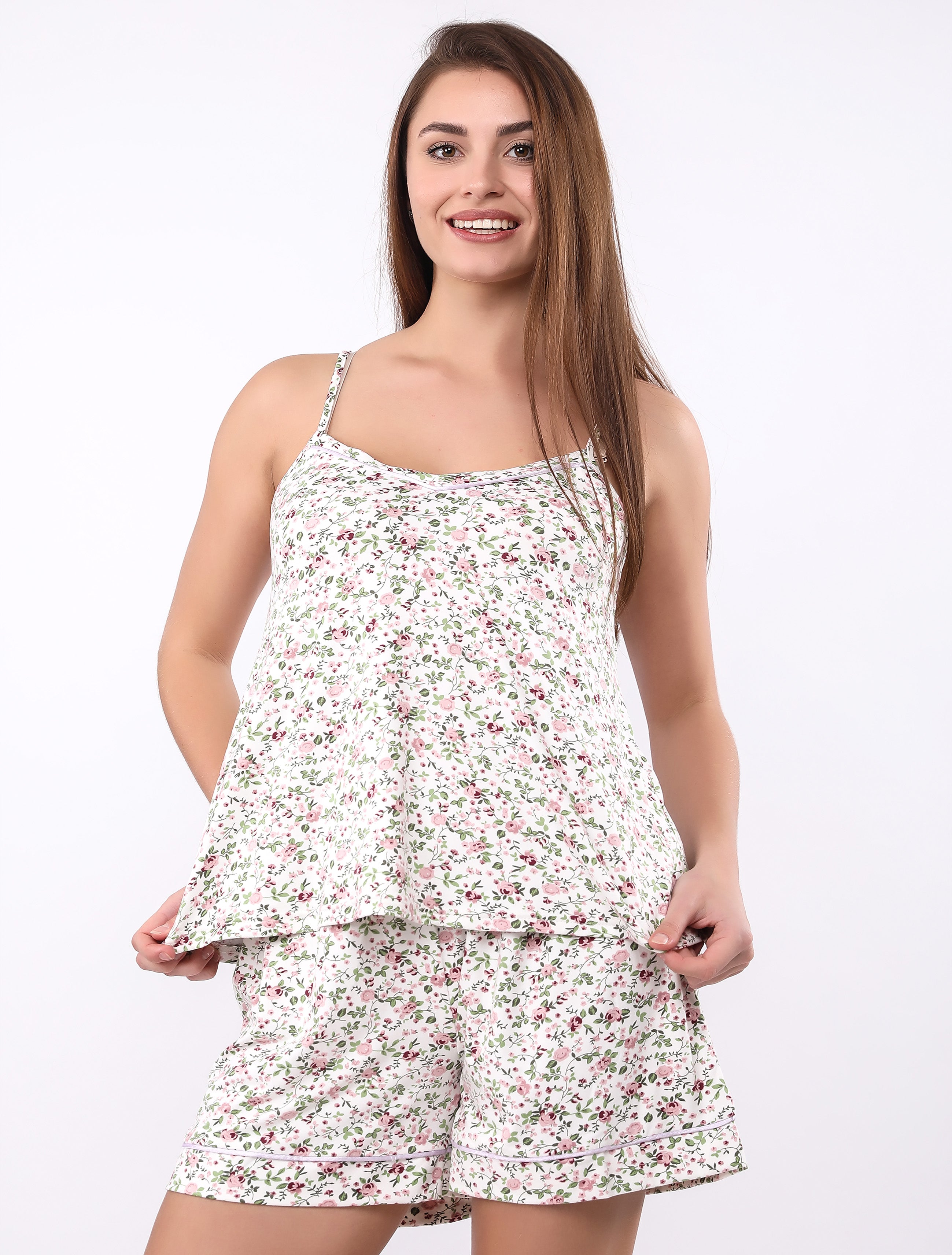 A202 LITTLE FLOWERS SHORTS PAJAMA SET