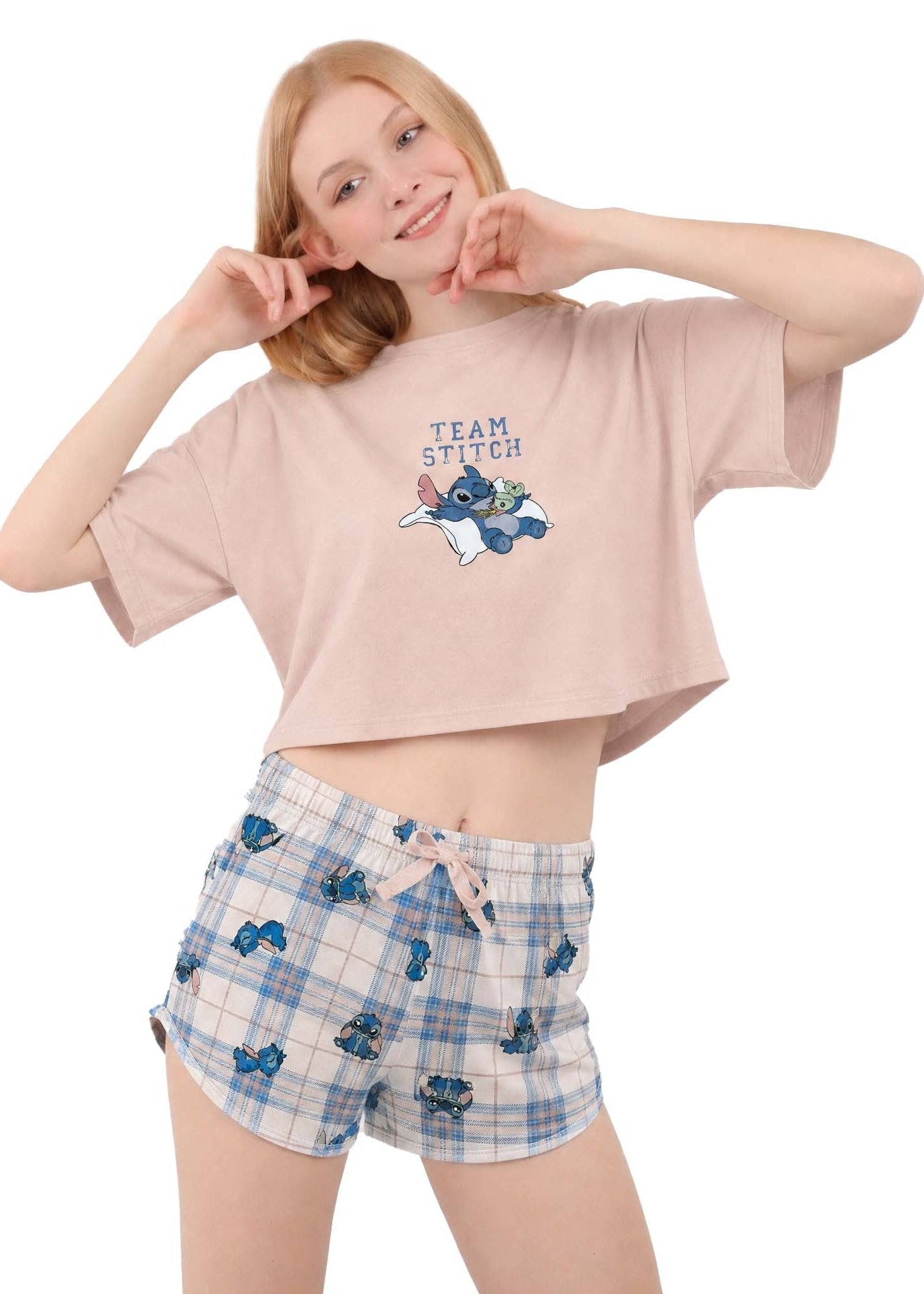 S215 STITCH SHORTS PAJAMA SET