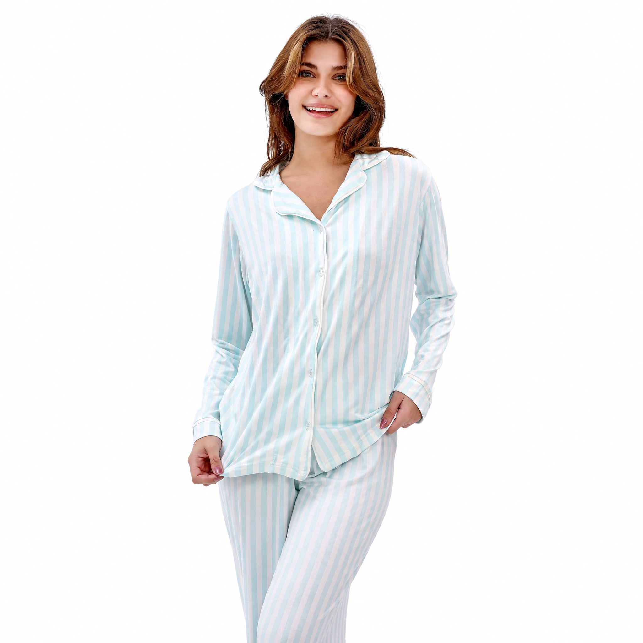 W603 SWEET LOLLIPOP BUTTONED PAJAMA SET