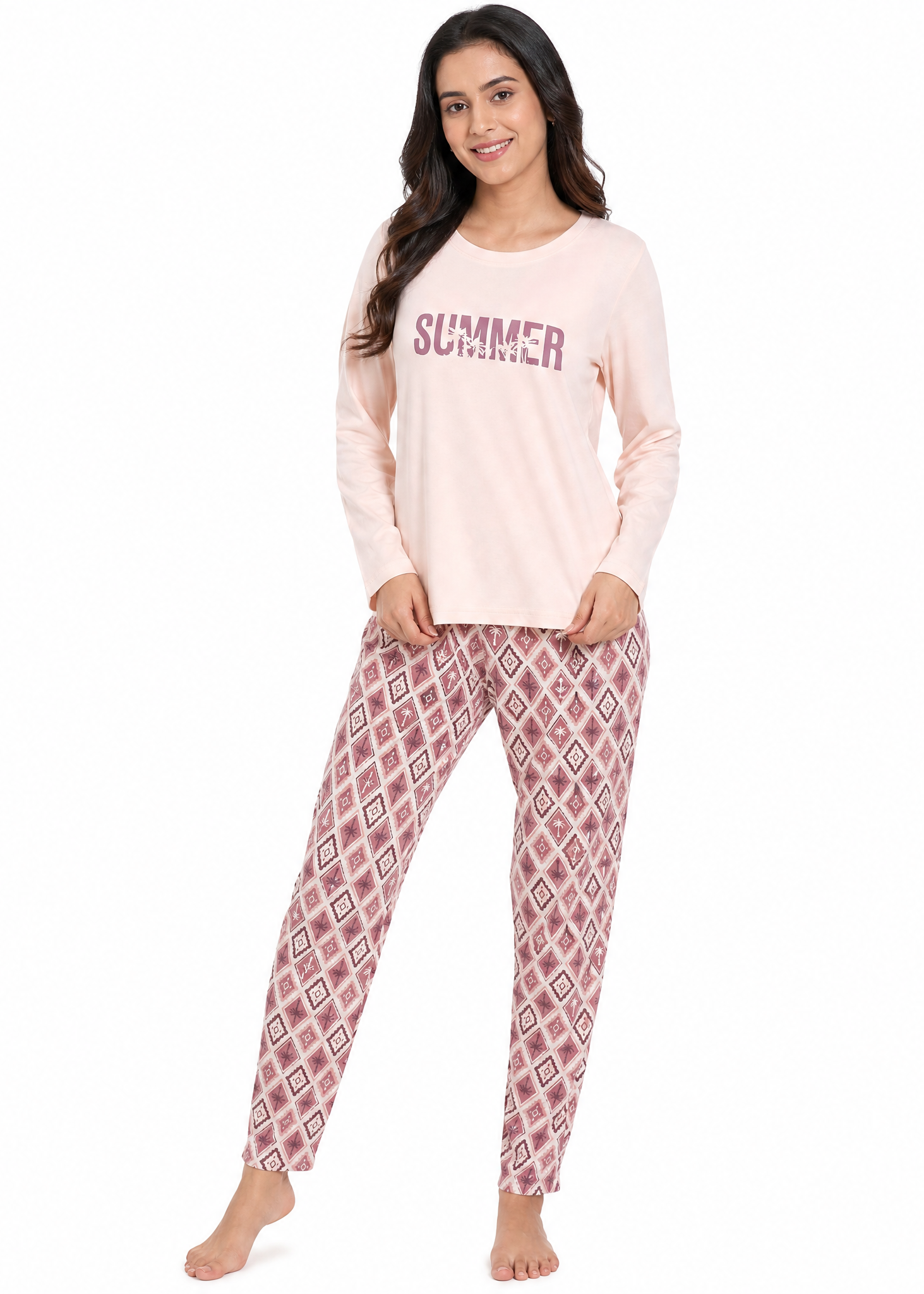 S112 COLORFUL PALMS PAJAMA SET