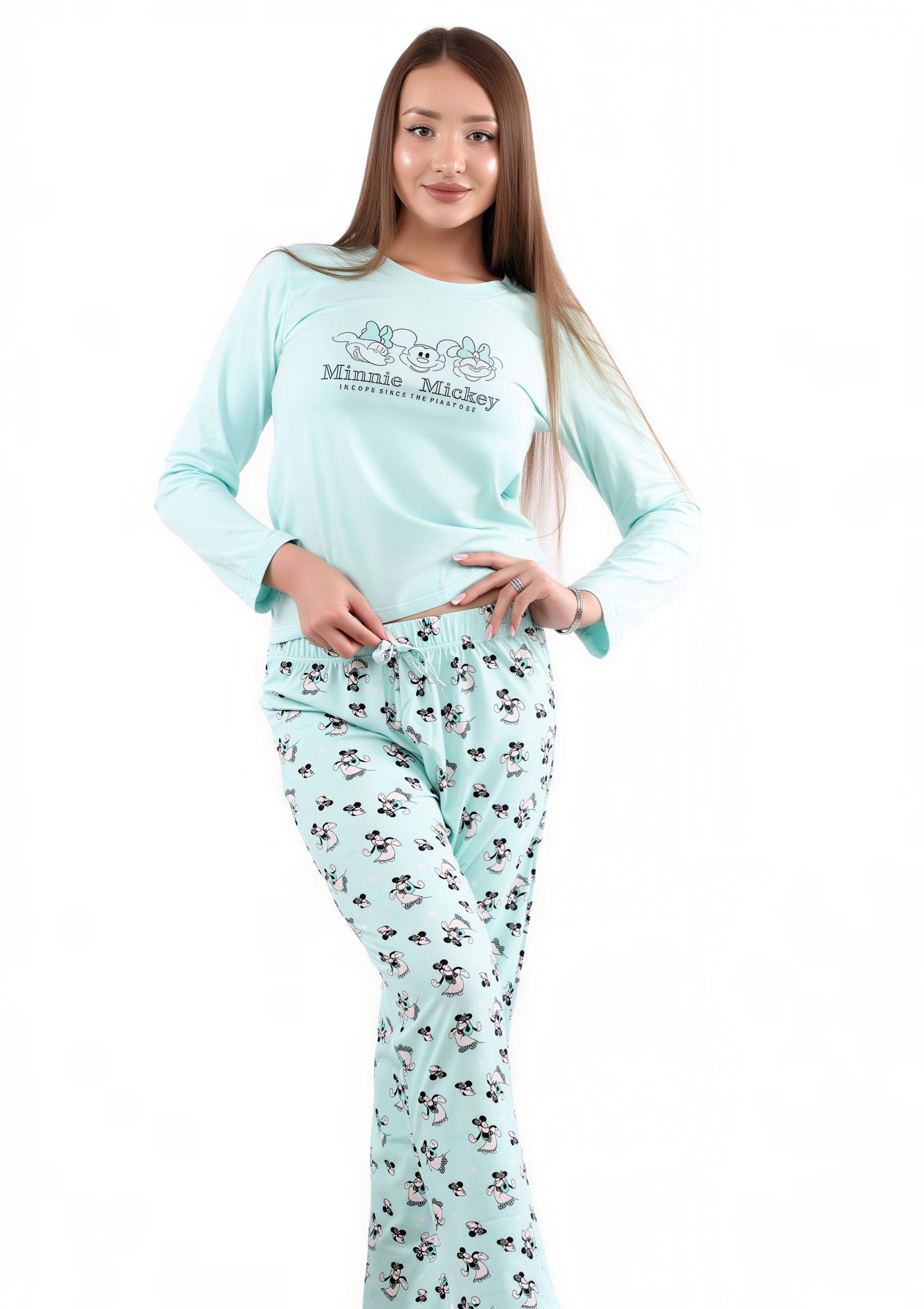 S146 MINNIE MOUSE PANTS PAJAMA SET