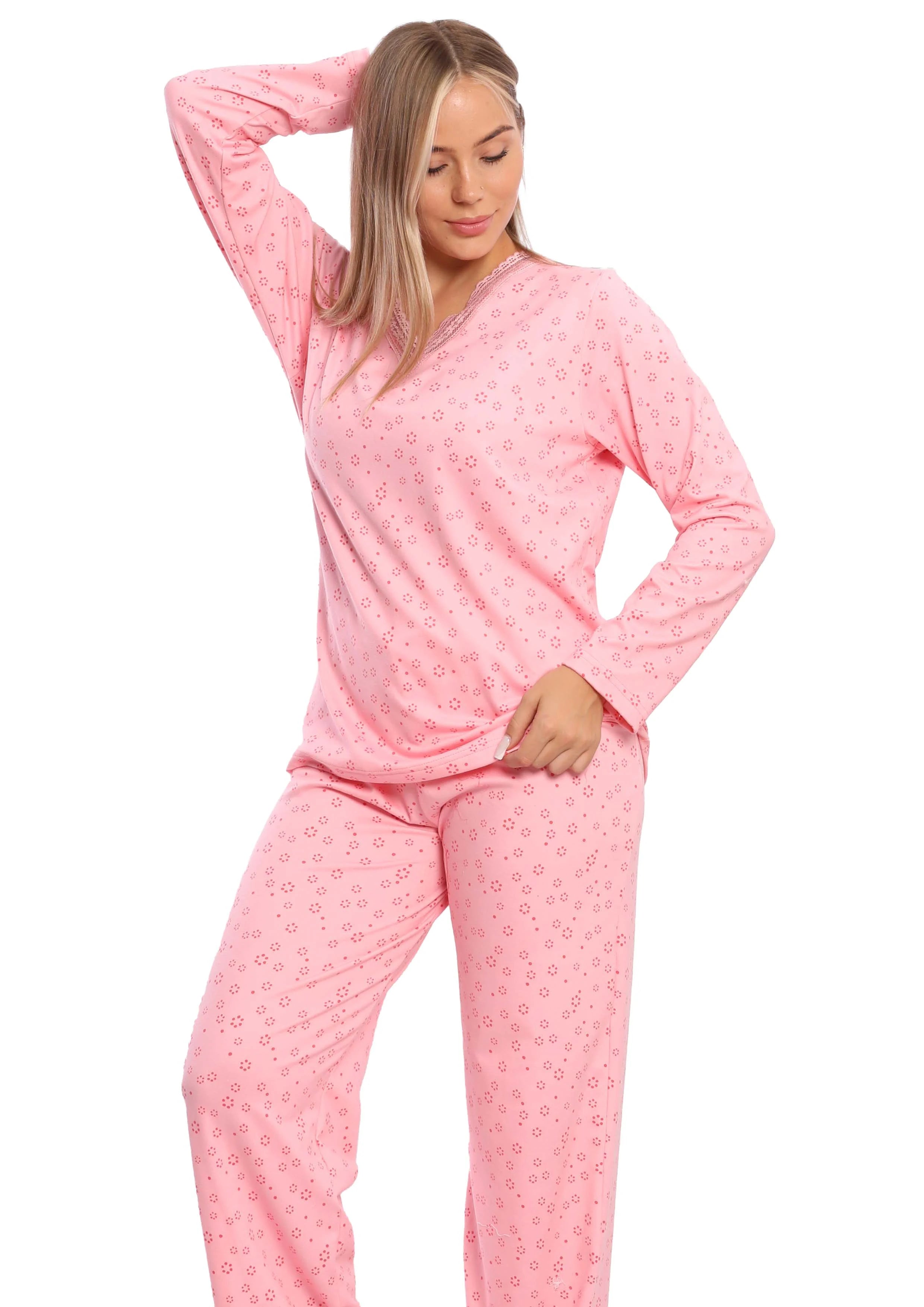 C307 sweet December lace top pajama set