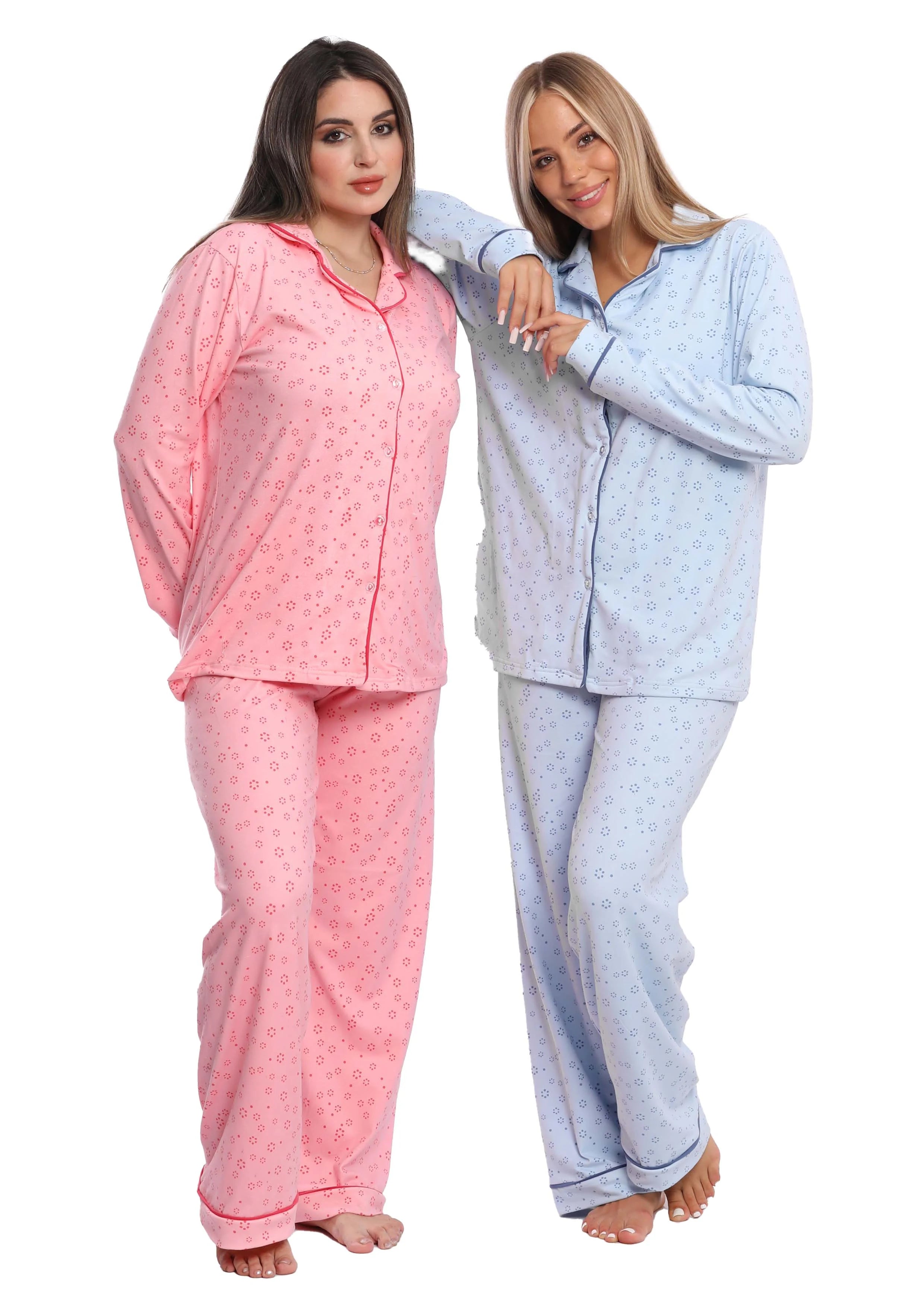 C309 sweet December buttoned pajama set
