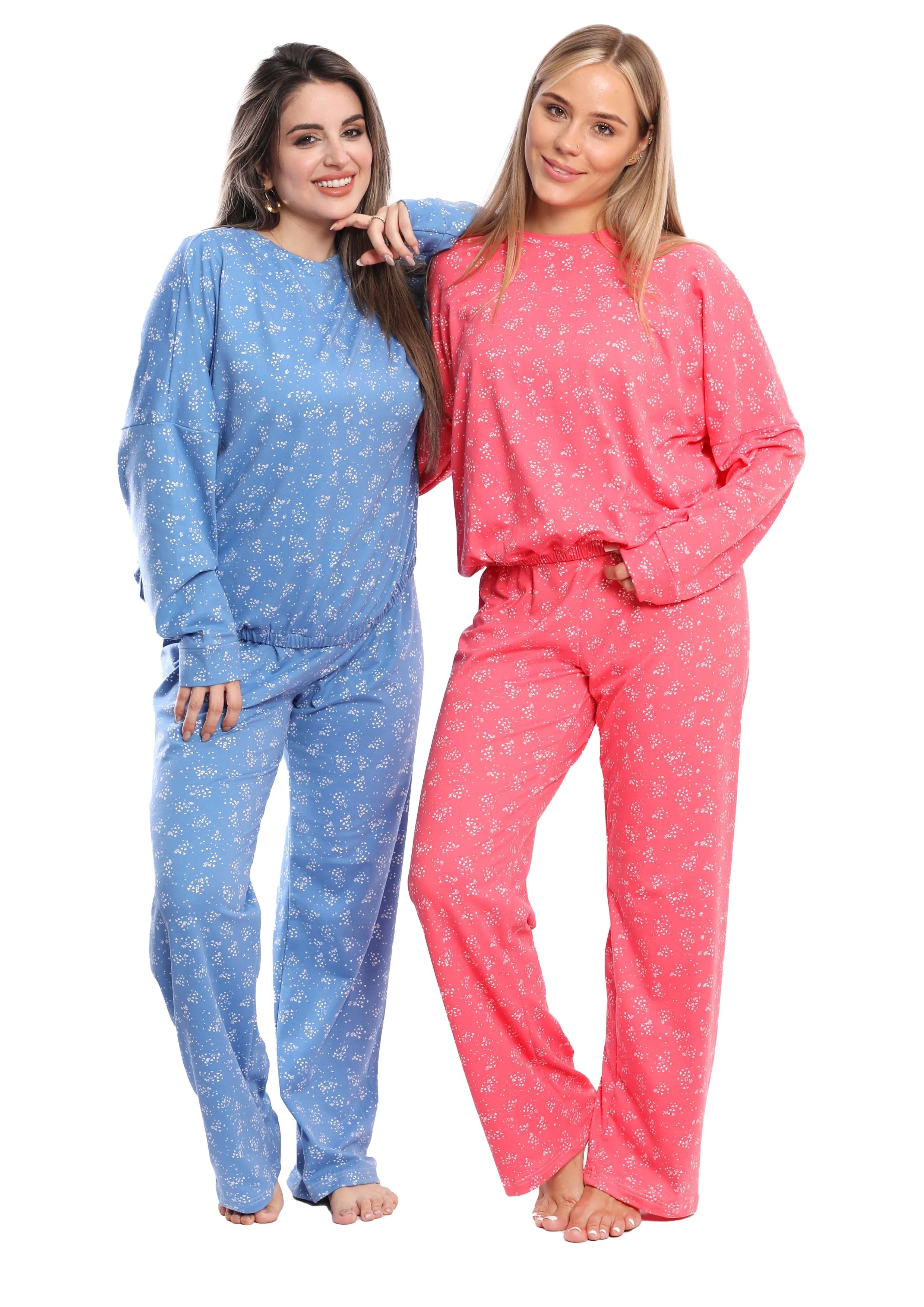 C312 Snowflakes LOOSE-FIT pajama set