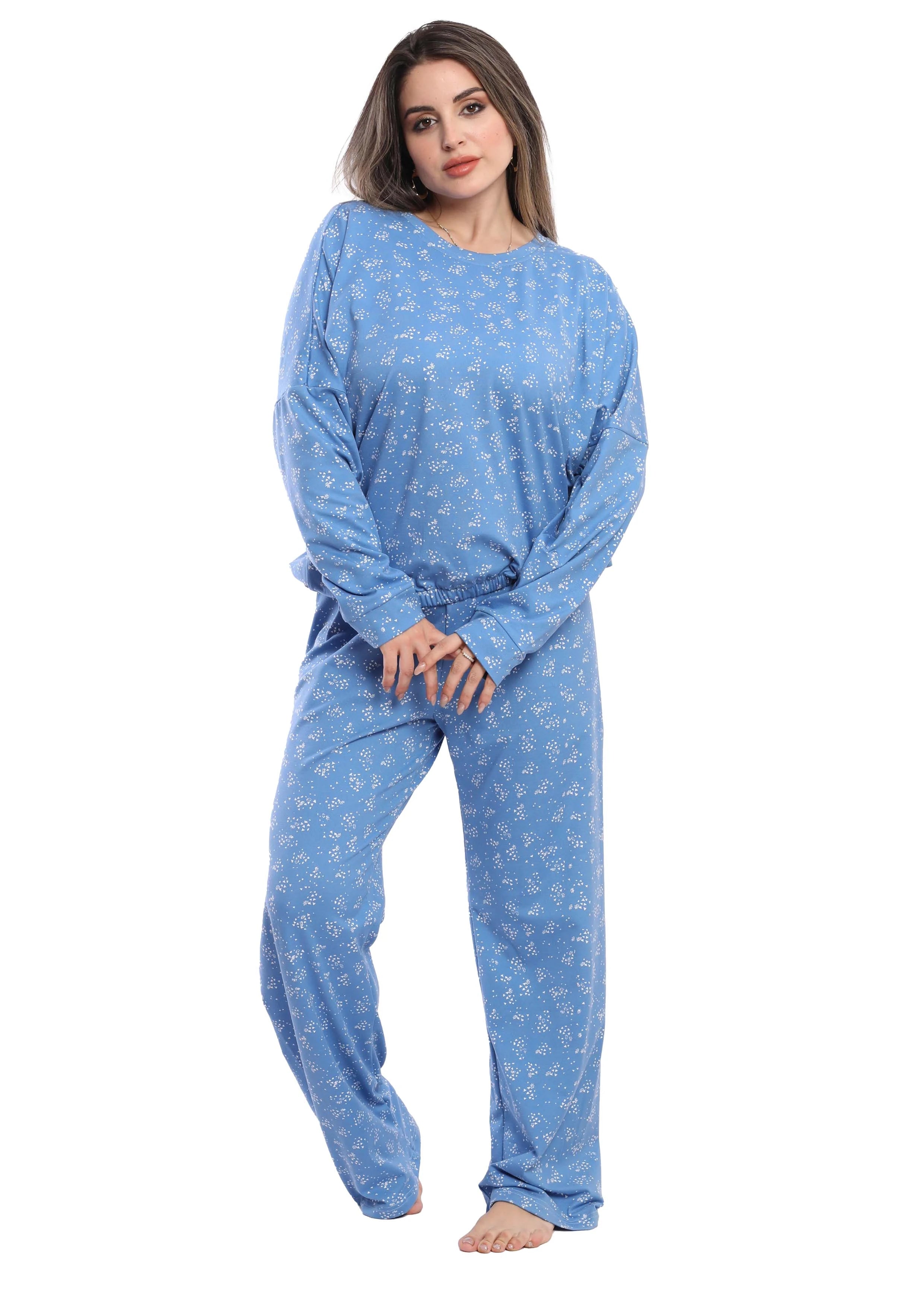 C312 Snowflakes LOOSE-FIT pajama set