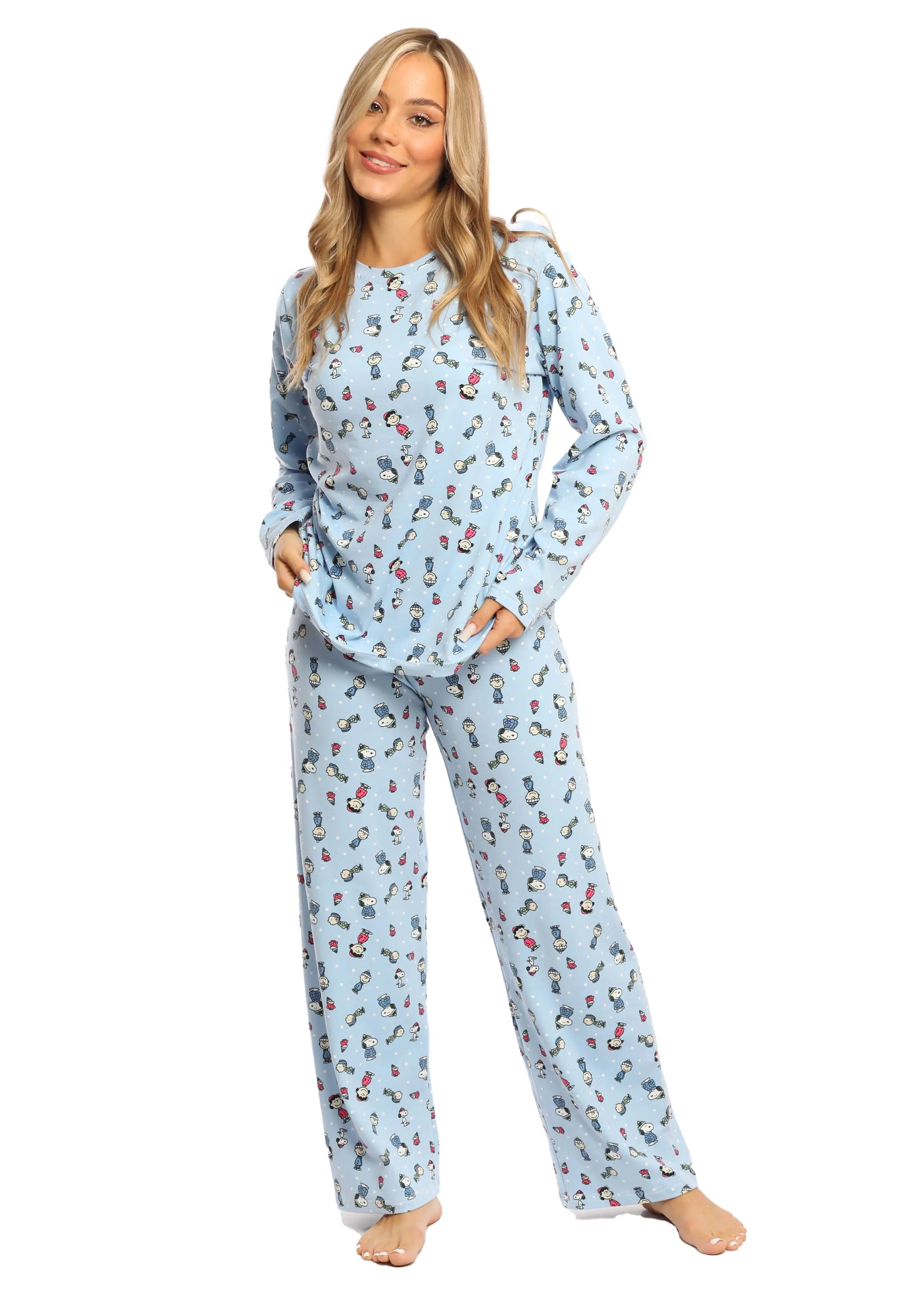 C340 MINT SNOOPY LONG SLEEVES PAJAMA SET