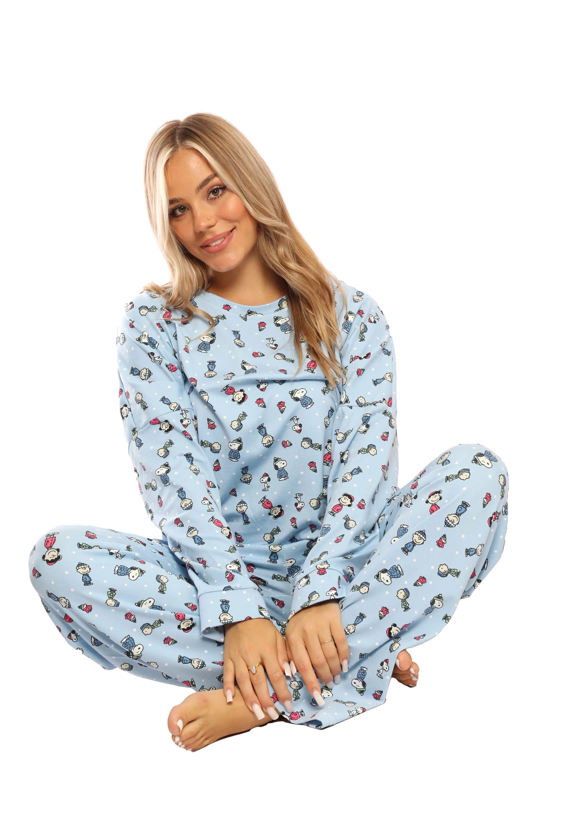 C342 MINT SNOOPY LOOSE FIT PAJAMA SET