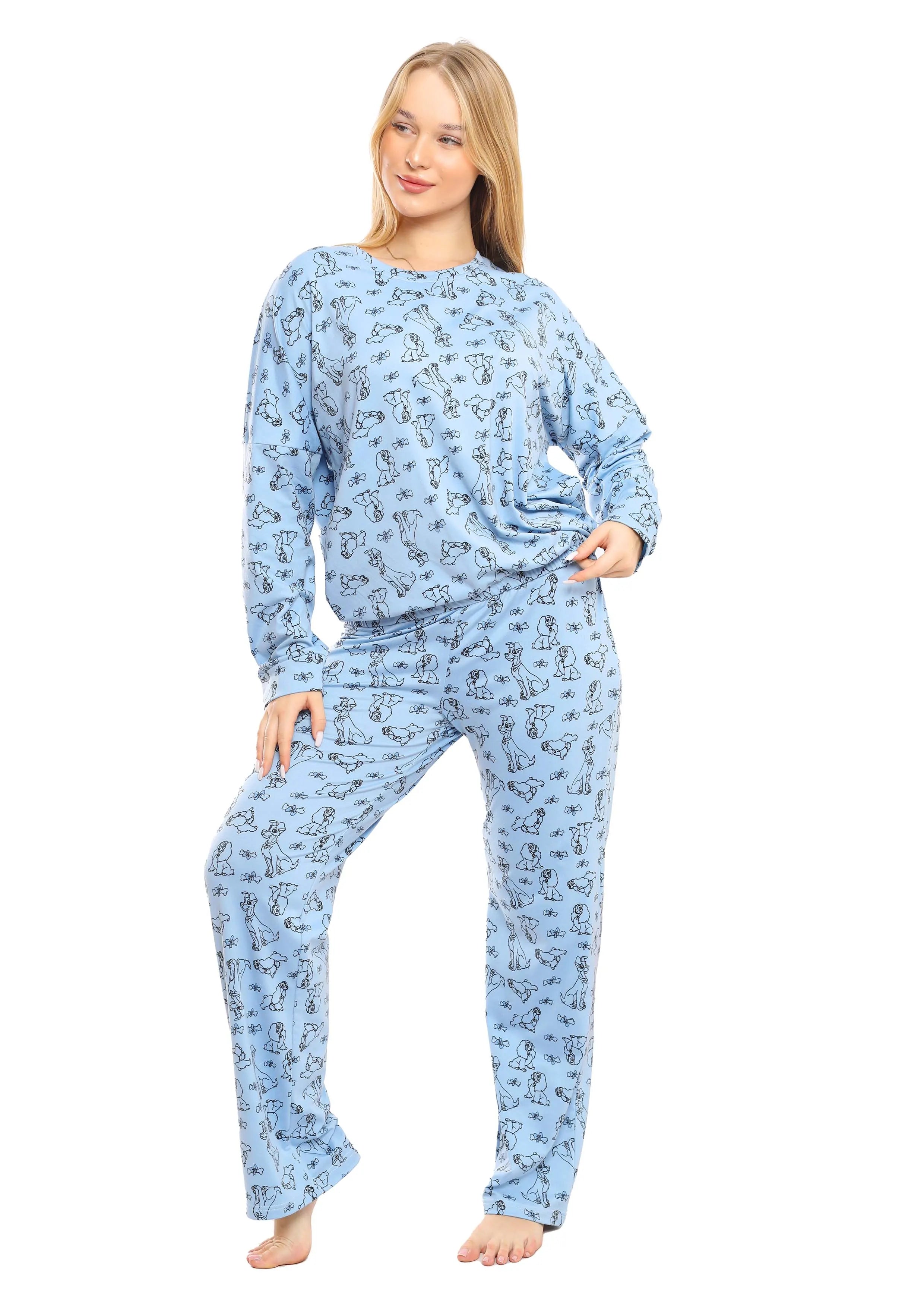 C363 THE LADY AND THE TRAMP Looser-Fit PAJAMA SET